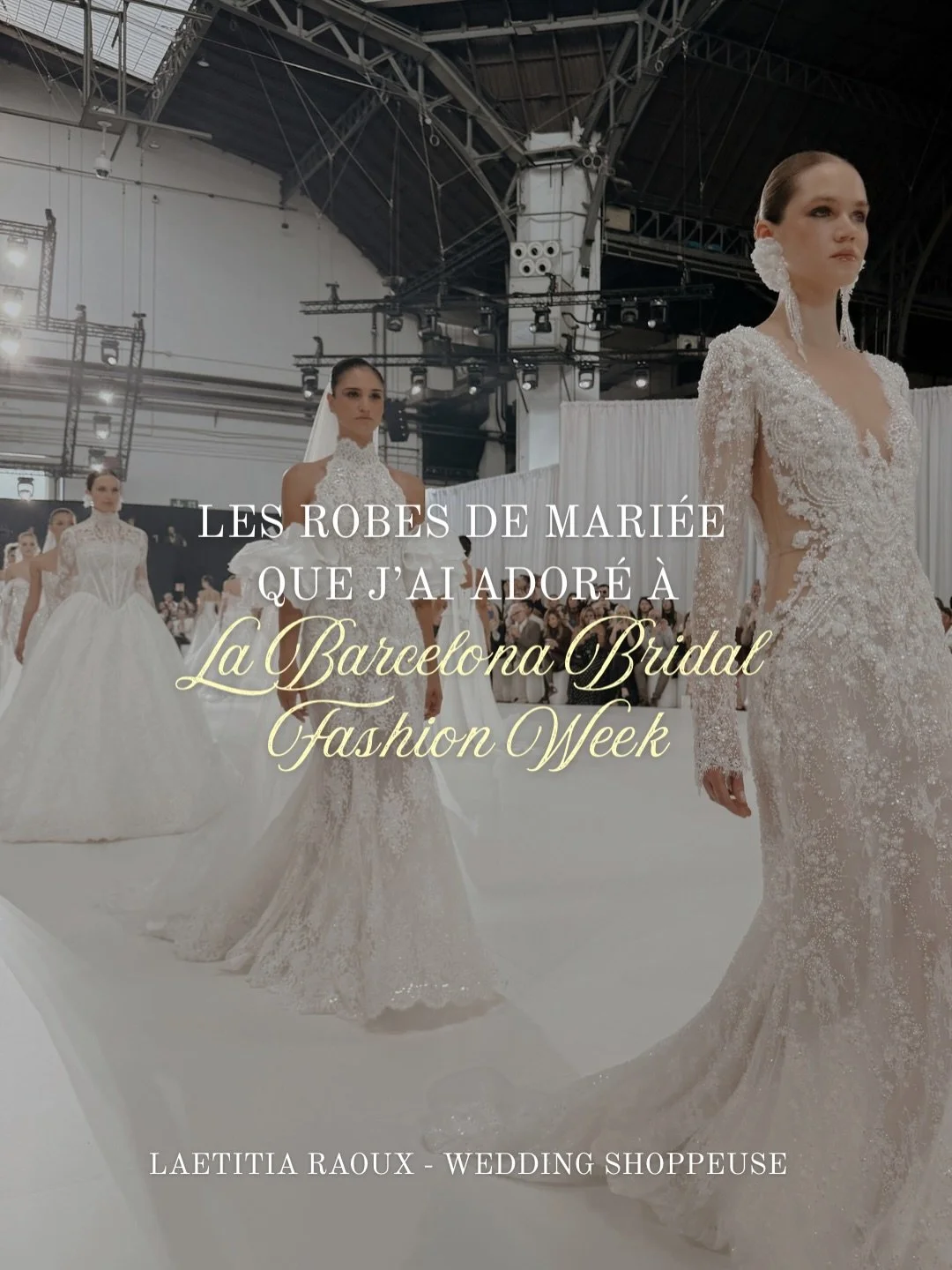 La Barcelona Bridal Fashion a confirm&eacute; une chose : l&rsquo;univers de la mari&eacute;e &eacute;volue.

J&rsquo;ai pu observer dans chaque collection une volont&eacute; de s&rsquo;adresser &agrave; toutes les envies modes des femmes.

Je m&rsqu