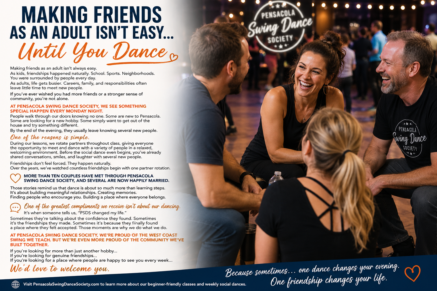 # Making Friends as an Adult Isn't Easy... Until You Dance 