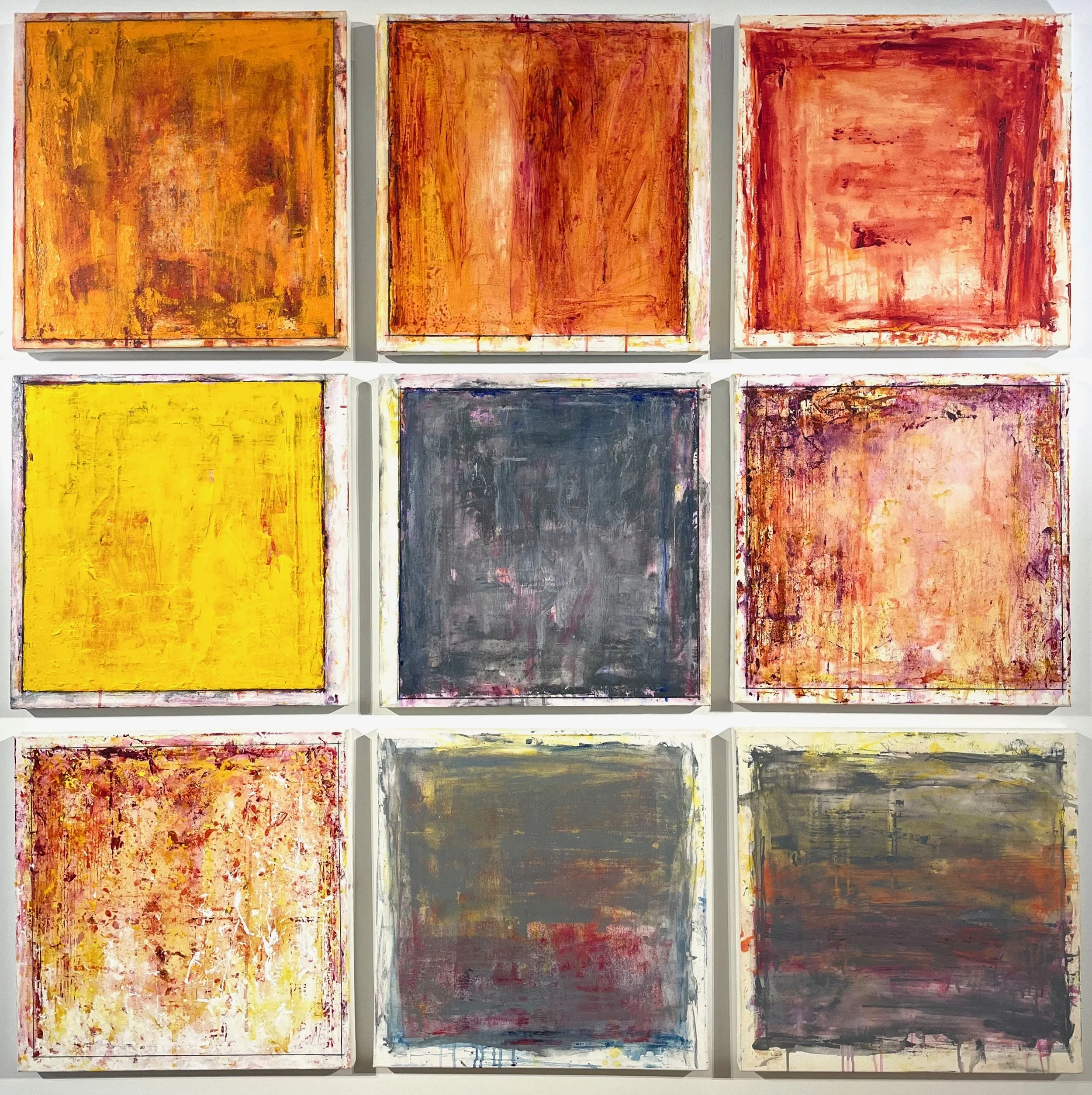 9  20 x 20” color squares, 2025