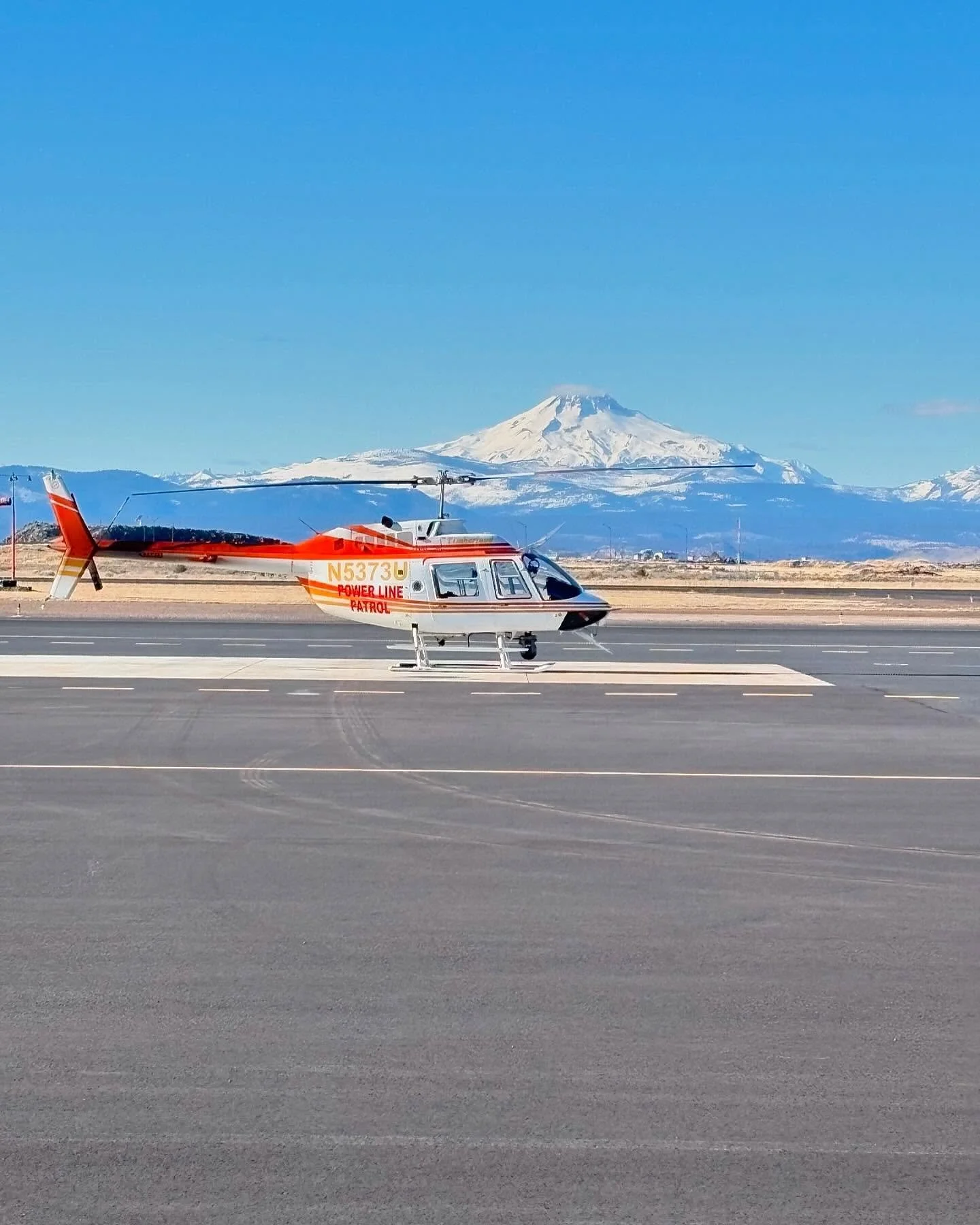 The jet Ranger just finished a winter Infrared powerline survey for California, Oregon, and Washington