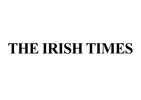 Text reading 'THE IRISH TIMES' in black font on white background.