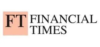 Financial Times logo with initials FT in a peach square and the full name 'Financial Times' beside it.