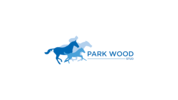 Logo of a blue horse running, with the text 'PARK WOOD' underneath.
