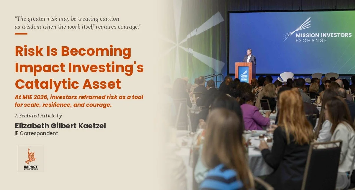 Risk Is Becoming Impact Investing’s Catalytic Asset