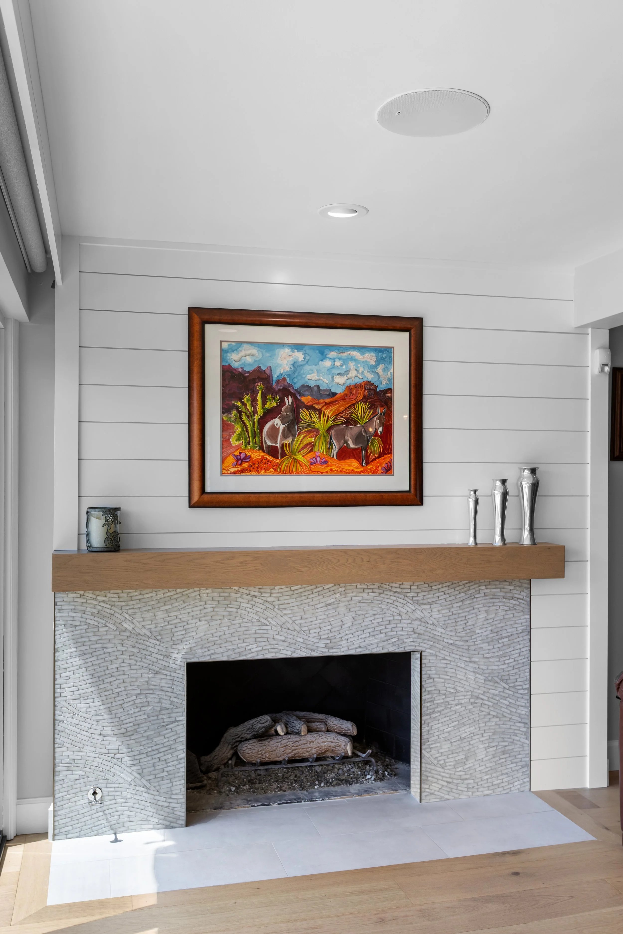 Fireplace face lift: Edgewater 