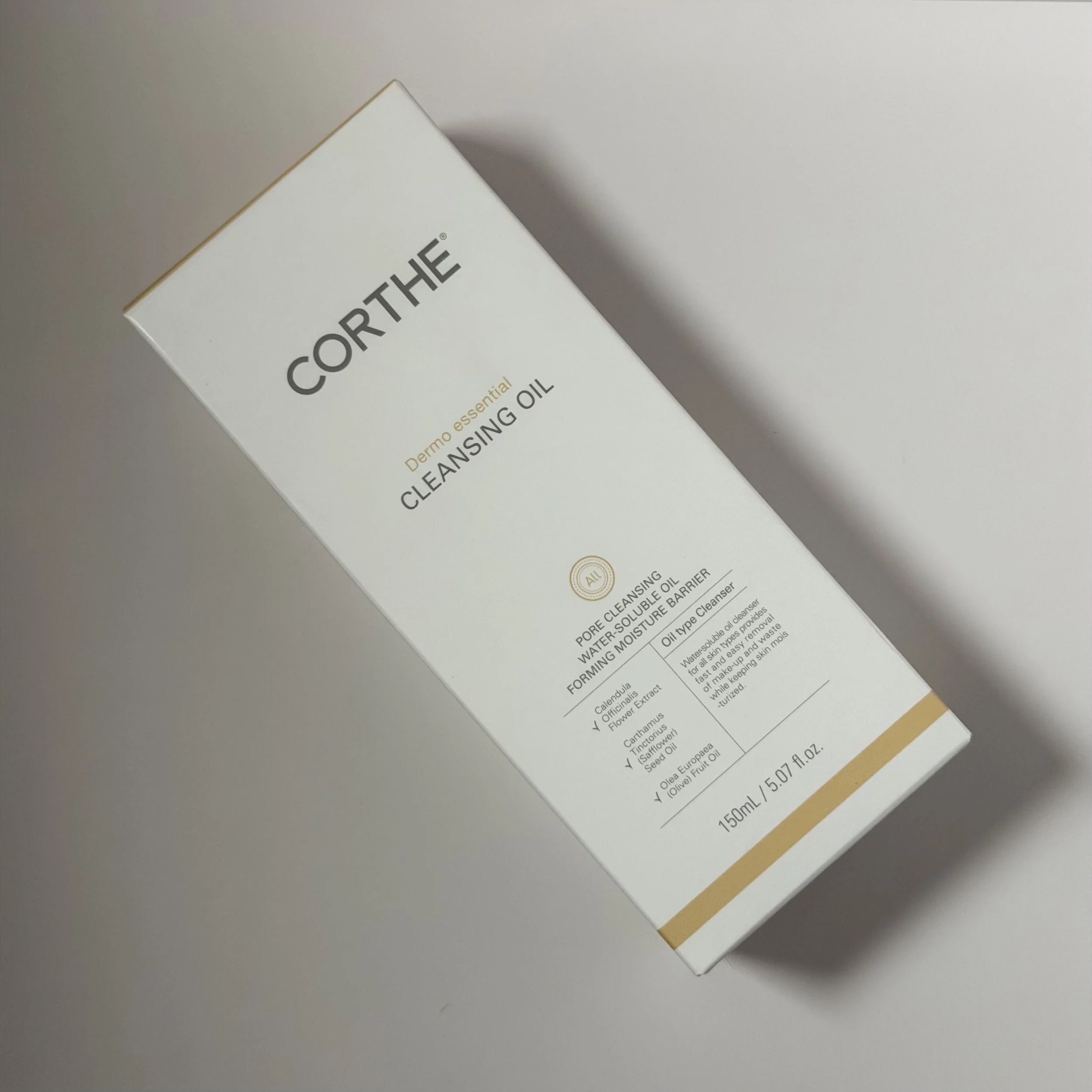 Corthe Dermo Essential Cleansing Oil – gentle K-beauty makeup remover for sensitive skin at Mood Skin Co., Buckley WA.