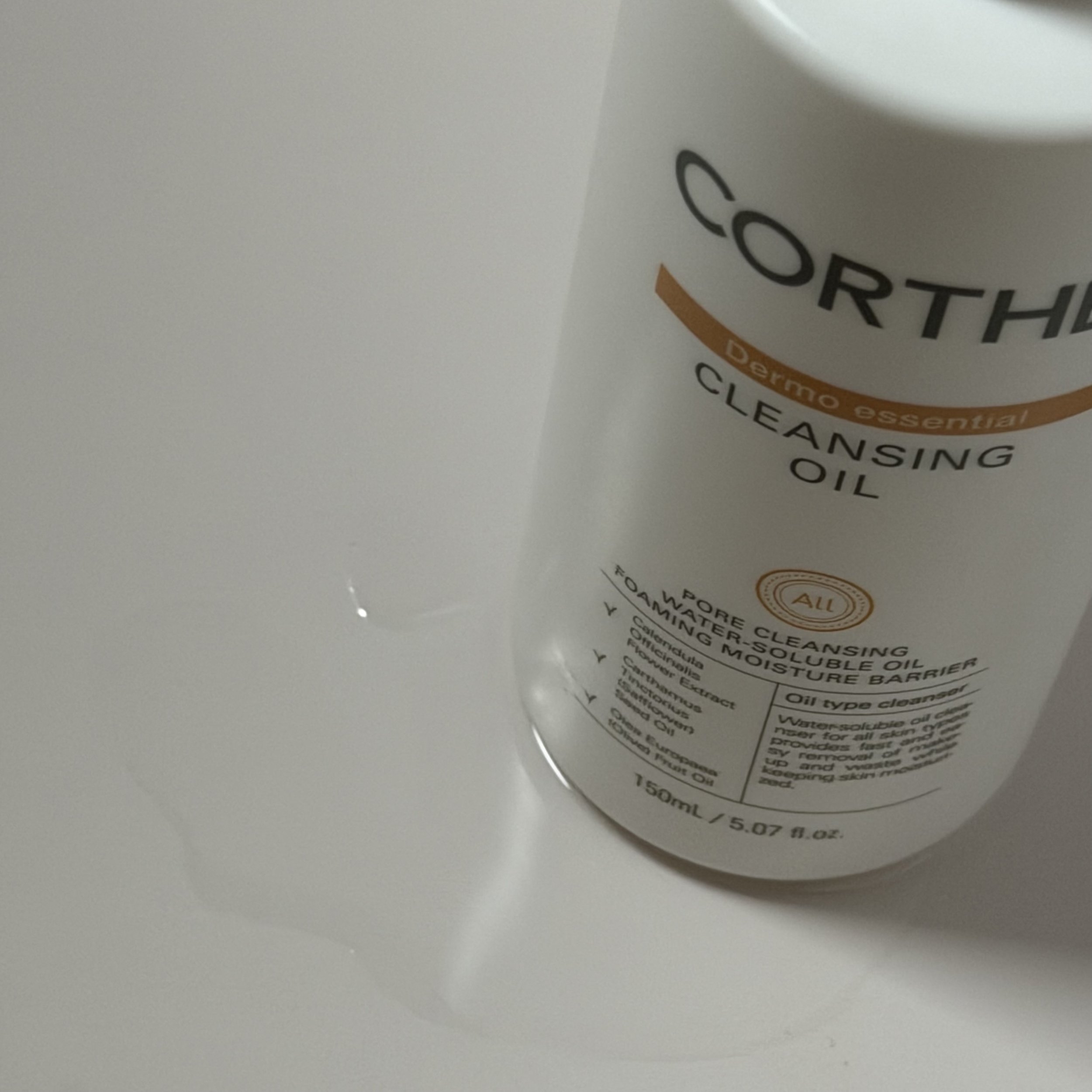 Corthe Dermo Essential Cleansing Oil – gentle K-beauty makeup remover for sensitive skin at Mood Skin Co., Buckley WA.