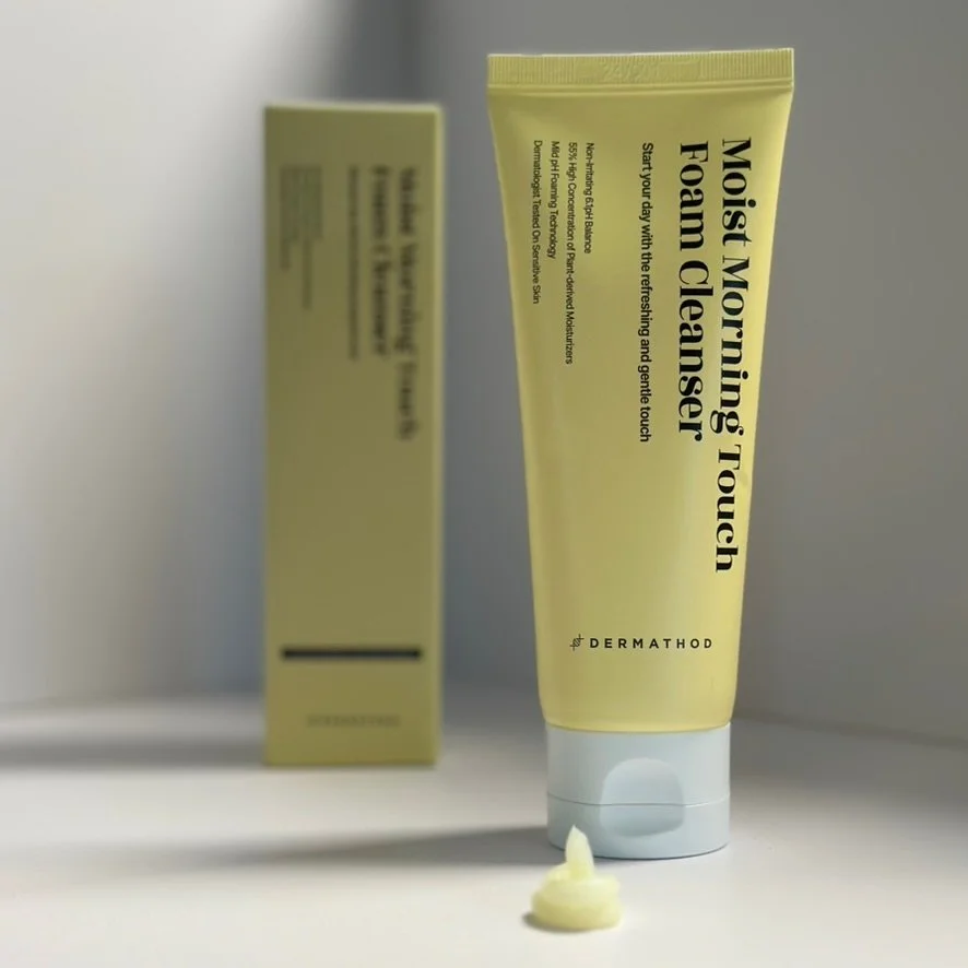 Moist Morning Touch Foam Cleanser – vegan, hydrating K-beauty cleanser from Mood Skin Co., Buckley WA.