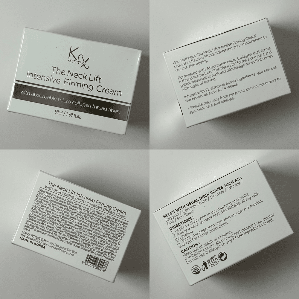 KrX Aesthetics Korean Neck Lift Intensive Firming Neck Cream