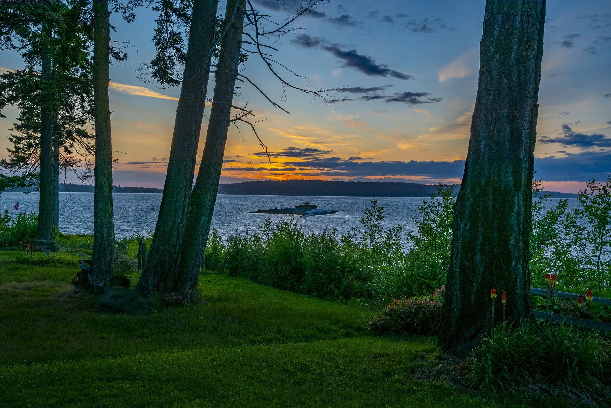 A stunning waterfront home on Whidbey Island with views of the Puget Sound and Olympic Mountains, representing the ideal Pacific Northwest second home.