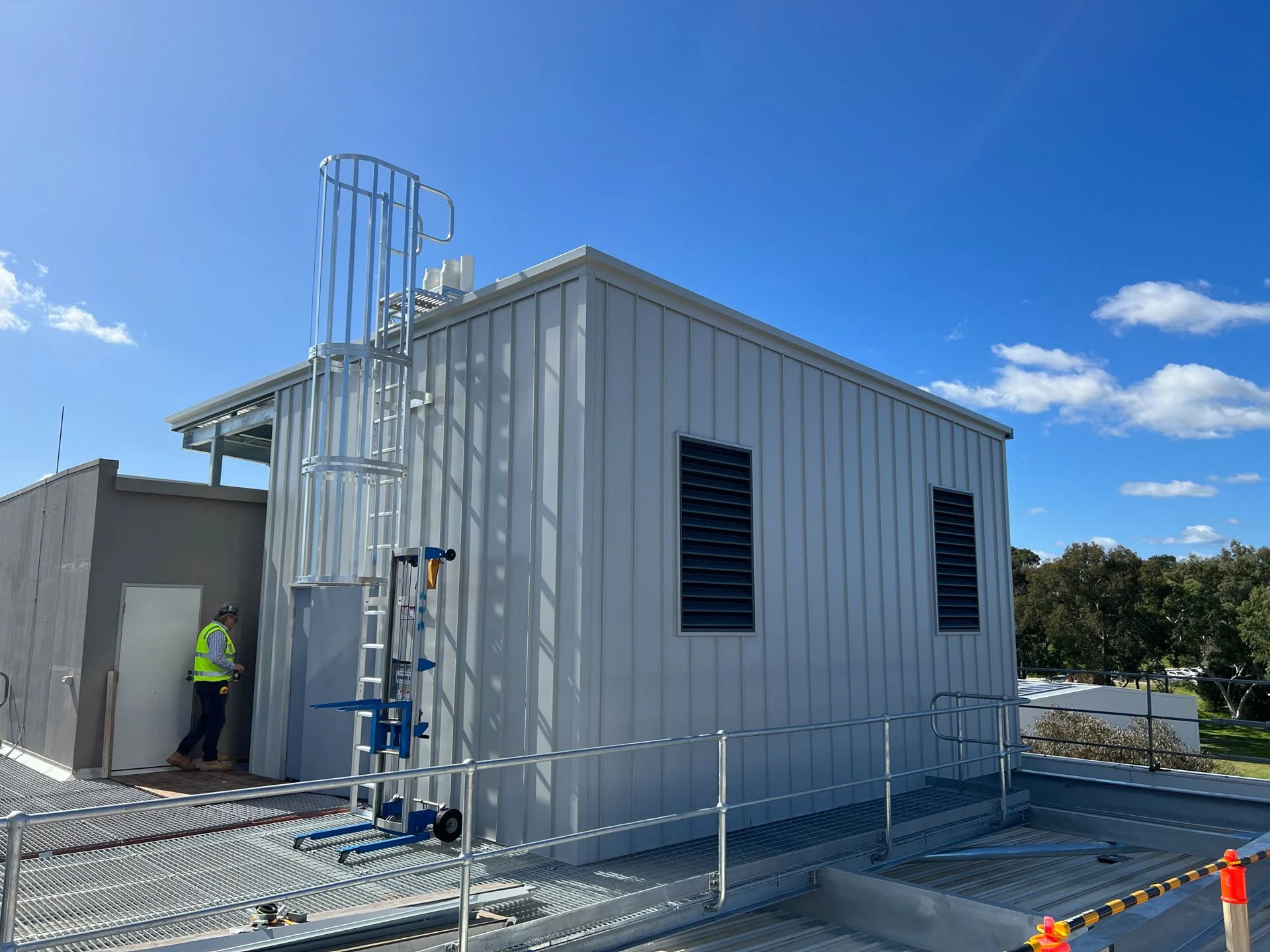 Delta Cladding CSIRO Plant Rooms — Delta Roofing | Perth Roofing Contractors