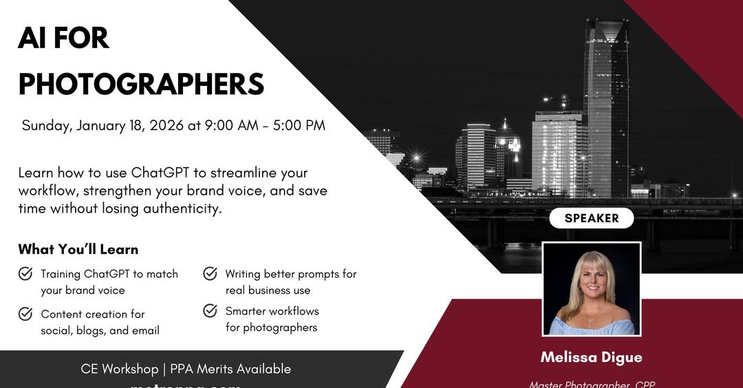AI for Photographers: Harnessing ChatGPT to Grow Your Business Workshop