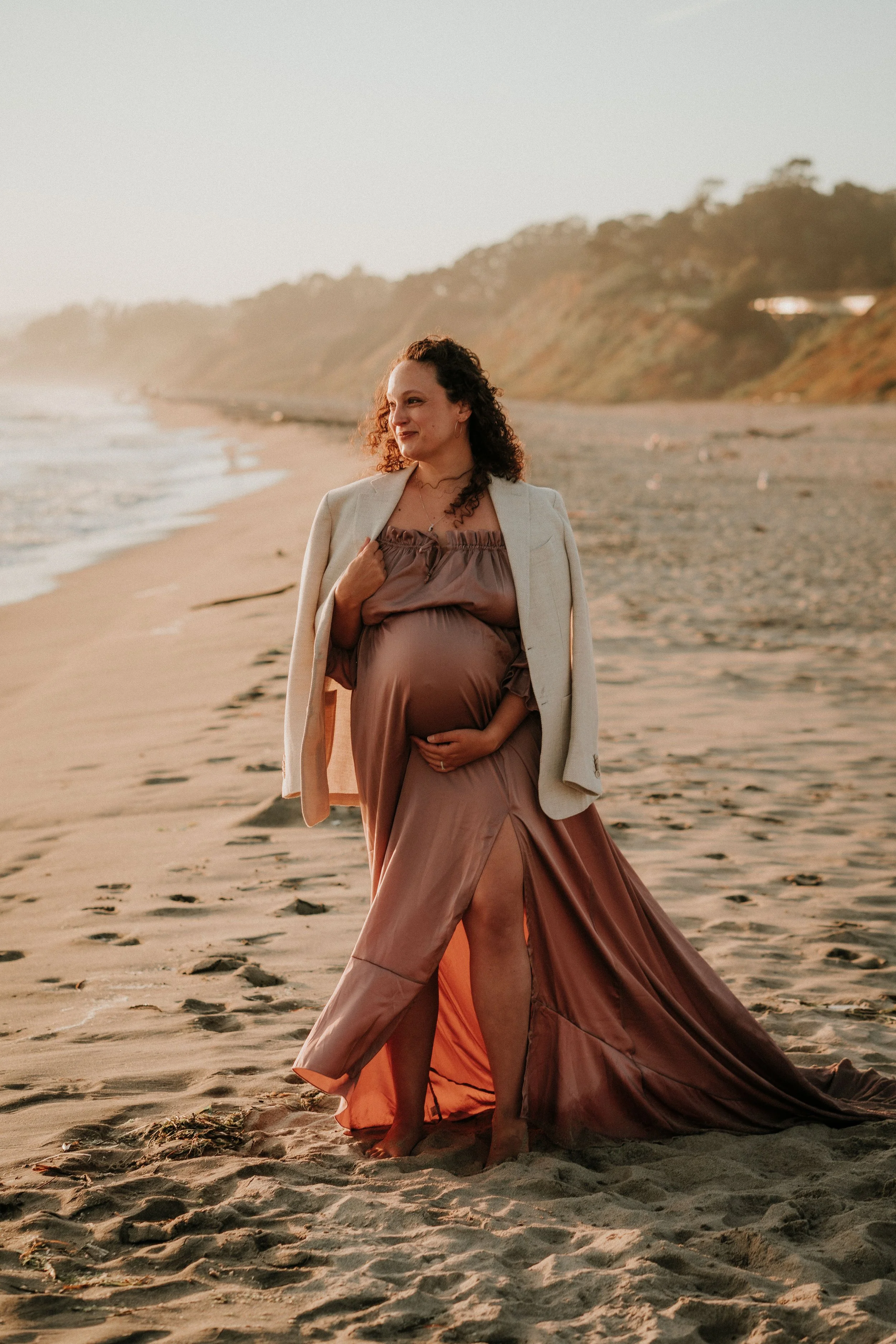Santa Cruz Maternity Photographer Beach maternity Photography