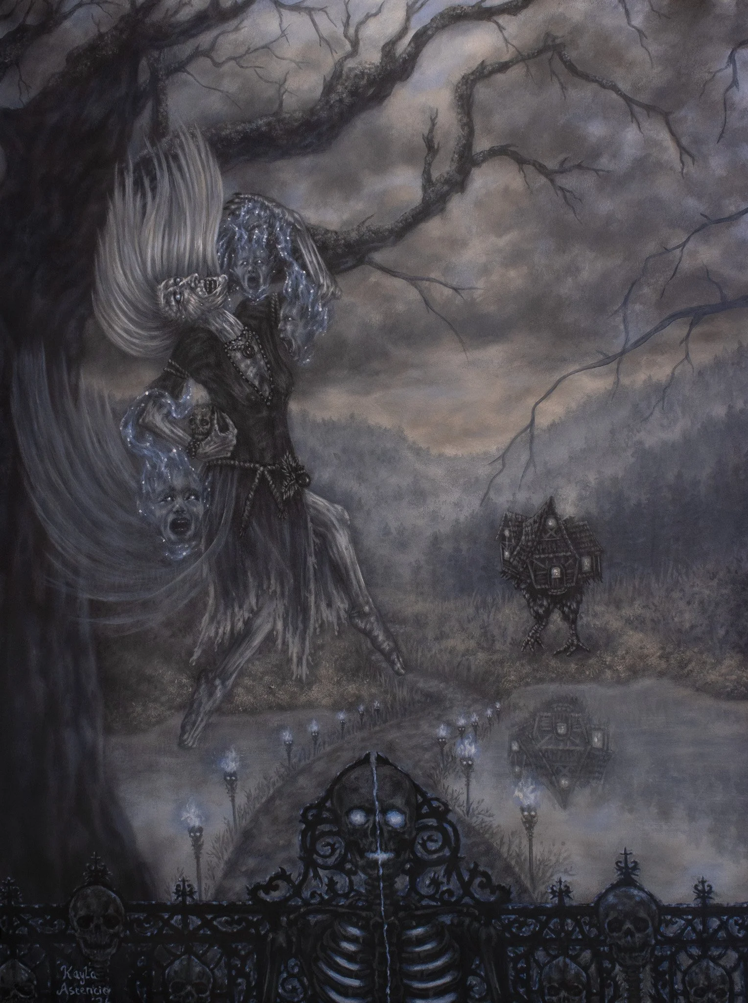 Baba Yaga 15"x20" $400