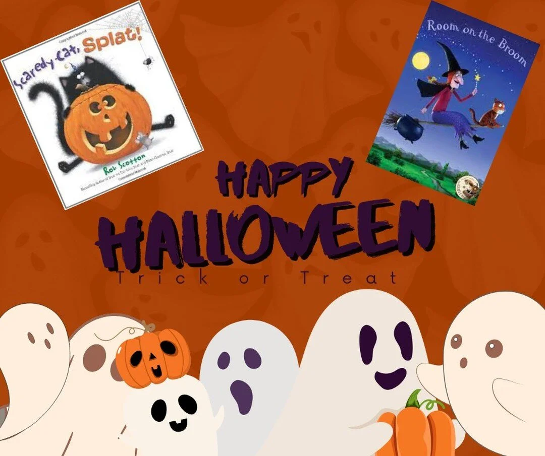 Hopefully only a few more hours for your kiddo to change their mind on their costume once again! There are so many great books about Halloween to share with your littles! From Room on the Broom to Splat The Cat, there are options to take the &ldquo;f