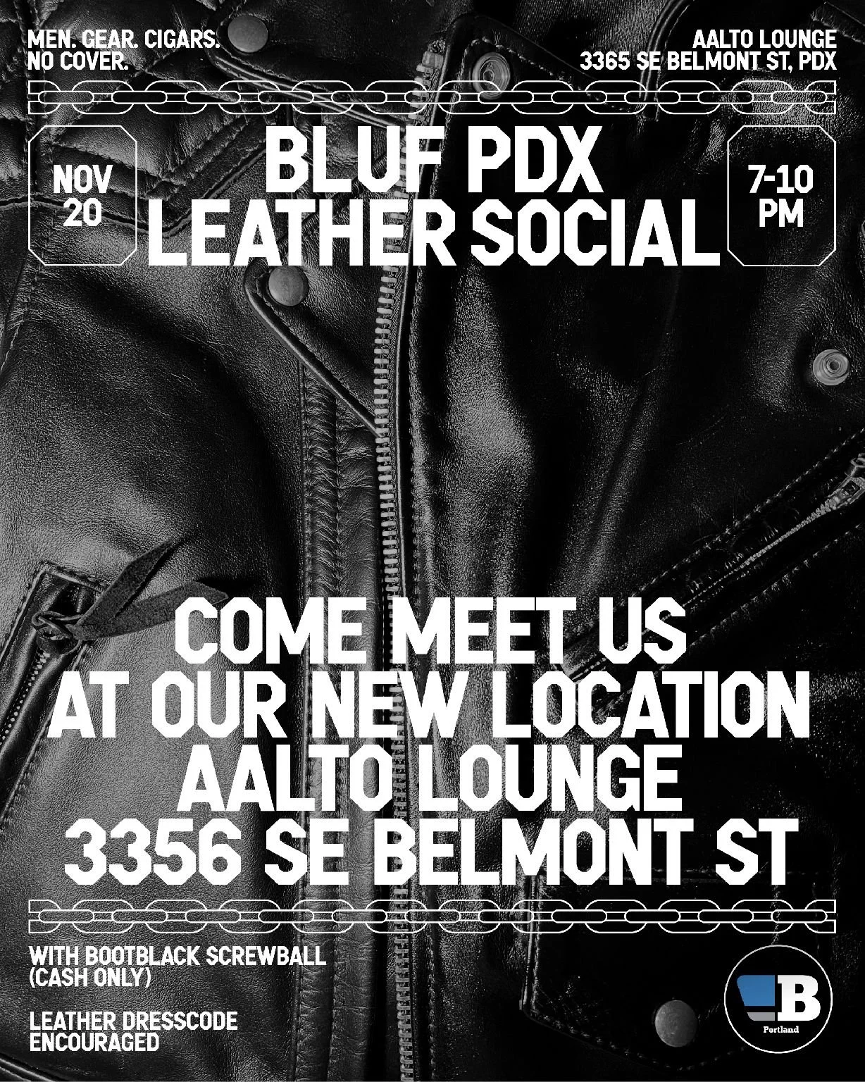 BLUF PDX Leather Social
