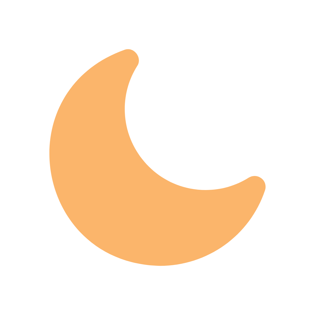 Yellow crescent moon image