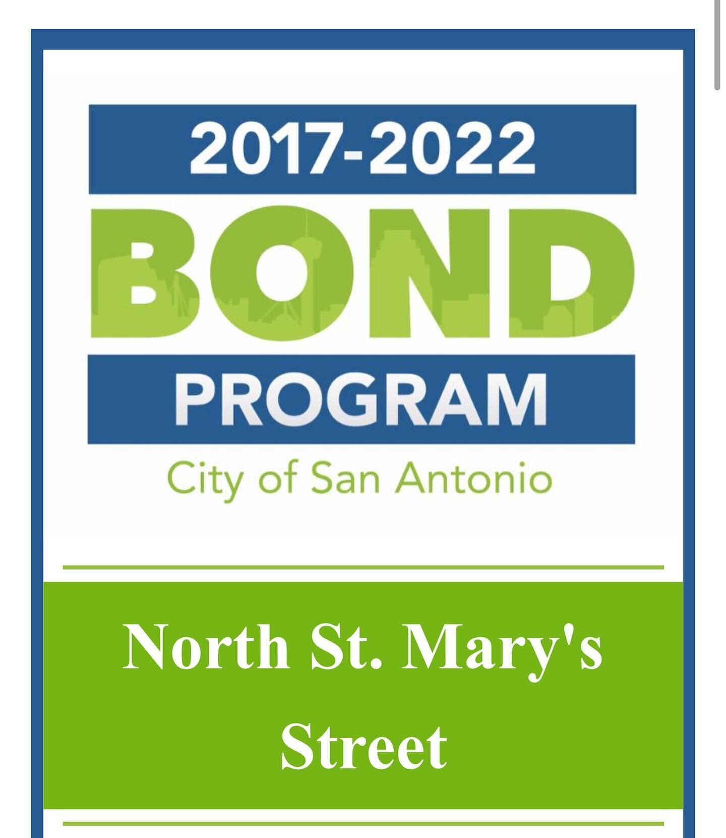 Public Works is excited to announce the upcoming work taking place for Phase II of the 2017-2022 Bond Project: North St. Mary&rsquo;s Street.
 
Phase II of the N. St. Mary&rsquo;s Street Traffic Control Phasing will include the following from Valdez 