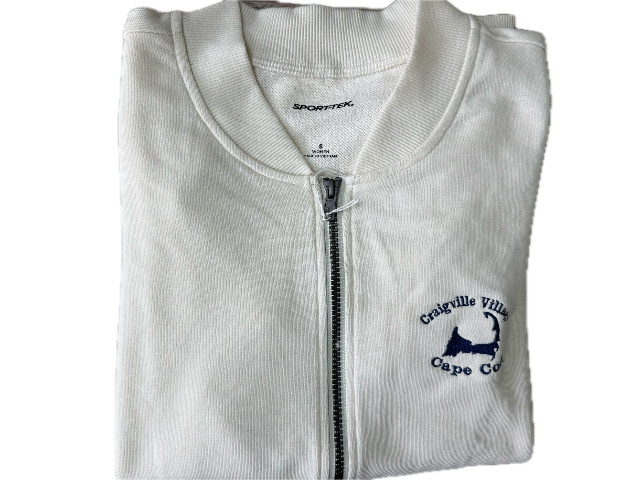 1/4 Zip Pullover - Ladies Cream