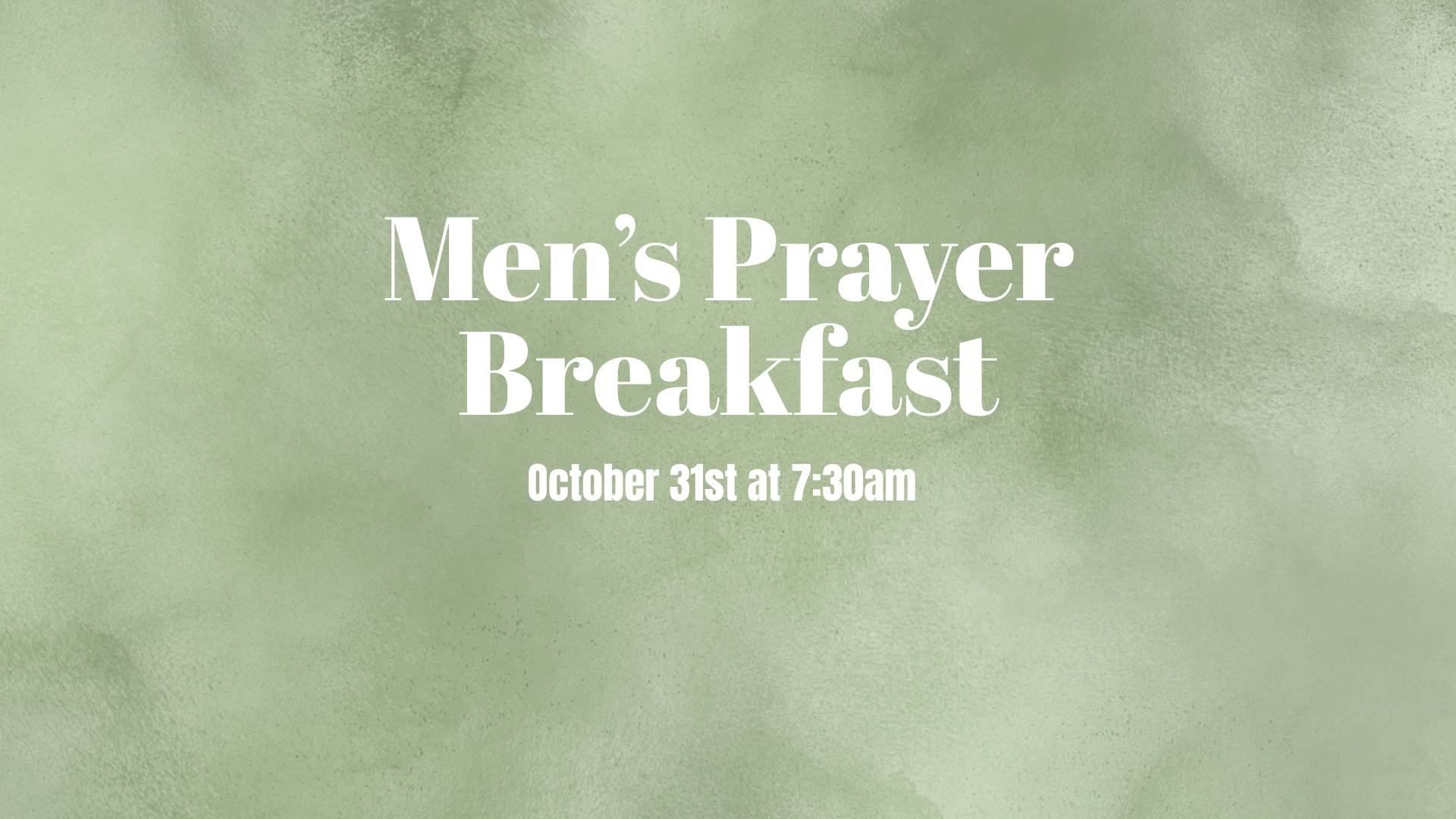 MEN'S PRAYER BREAKFAST
