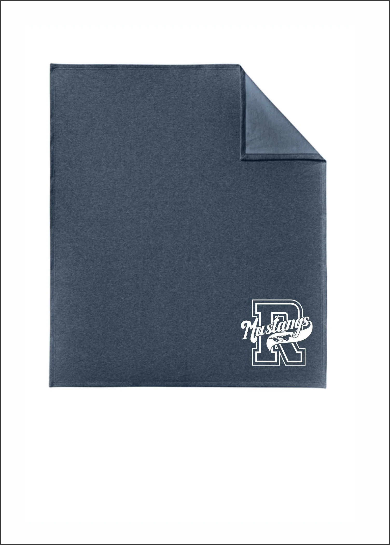 Heather Navy Stadium Blanket