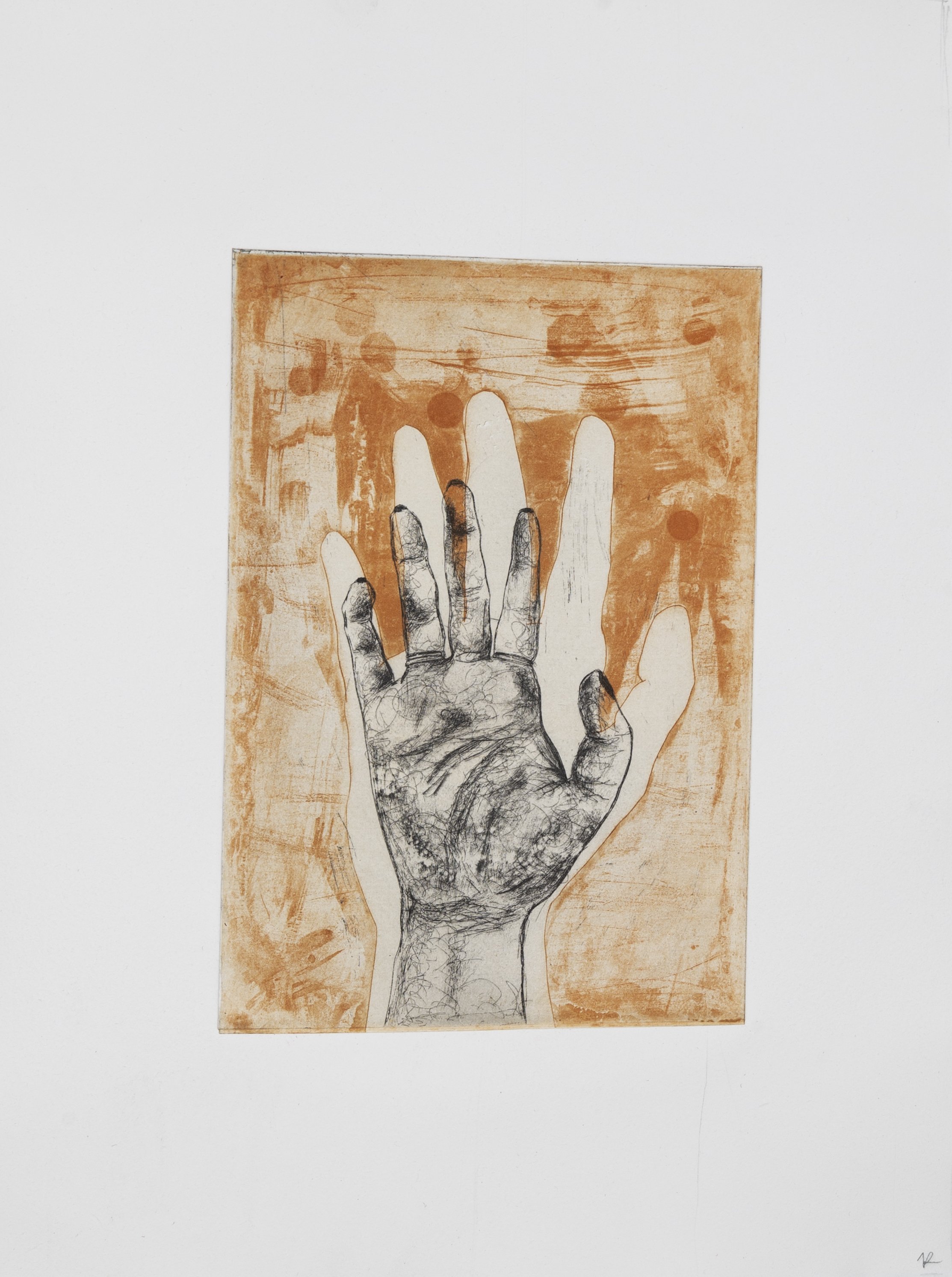 Untitled (I still love you II), 2019
Copper etching on Hanhemule
9 x 11"