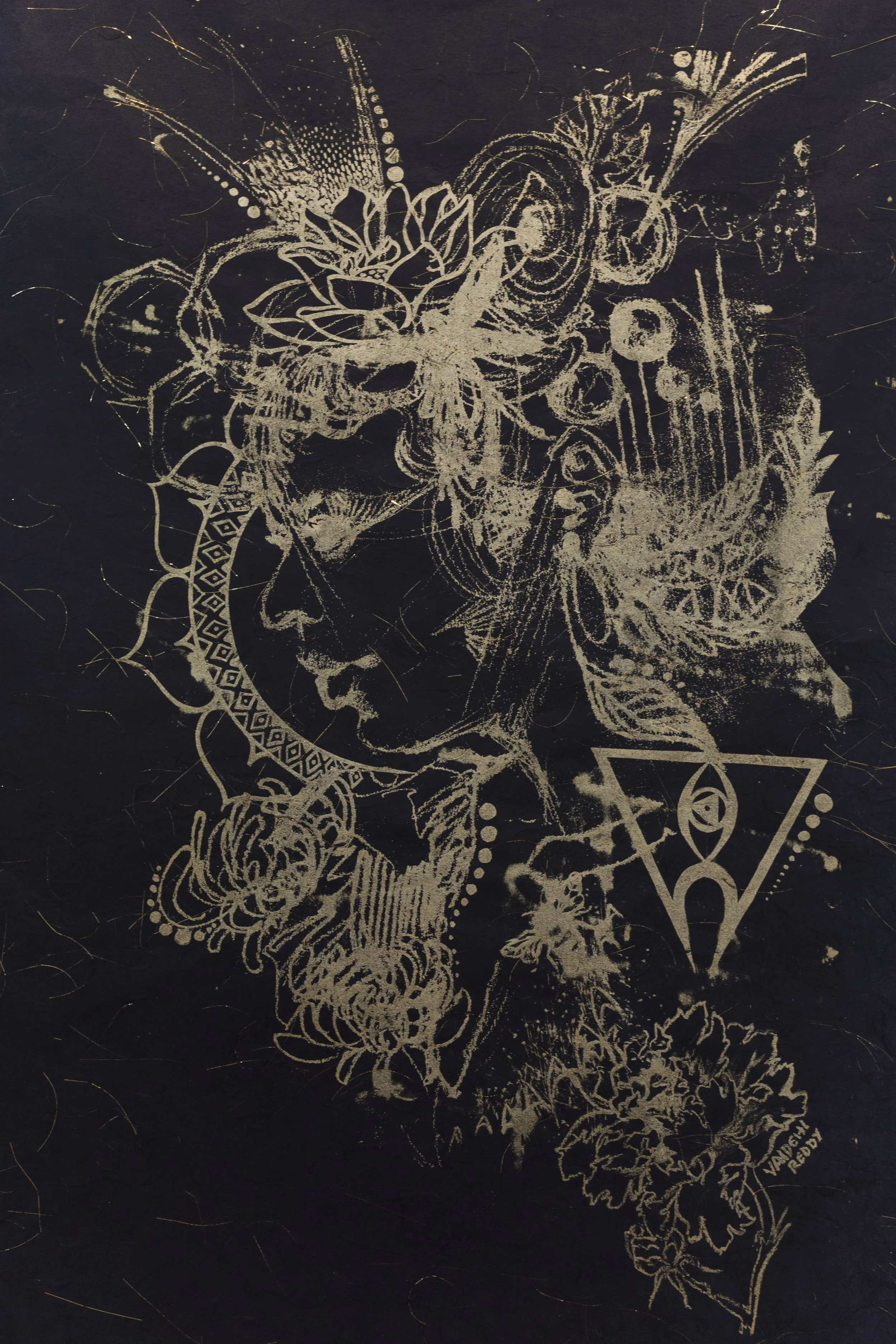 The goddess of America (detail), 2019
Serigraph on Thai Unryuu paper
24 x 36"
