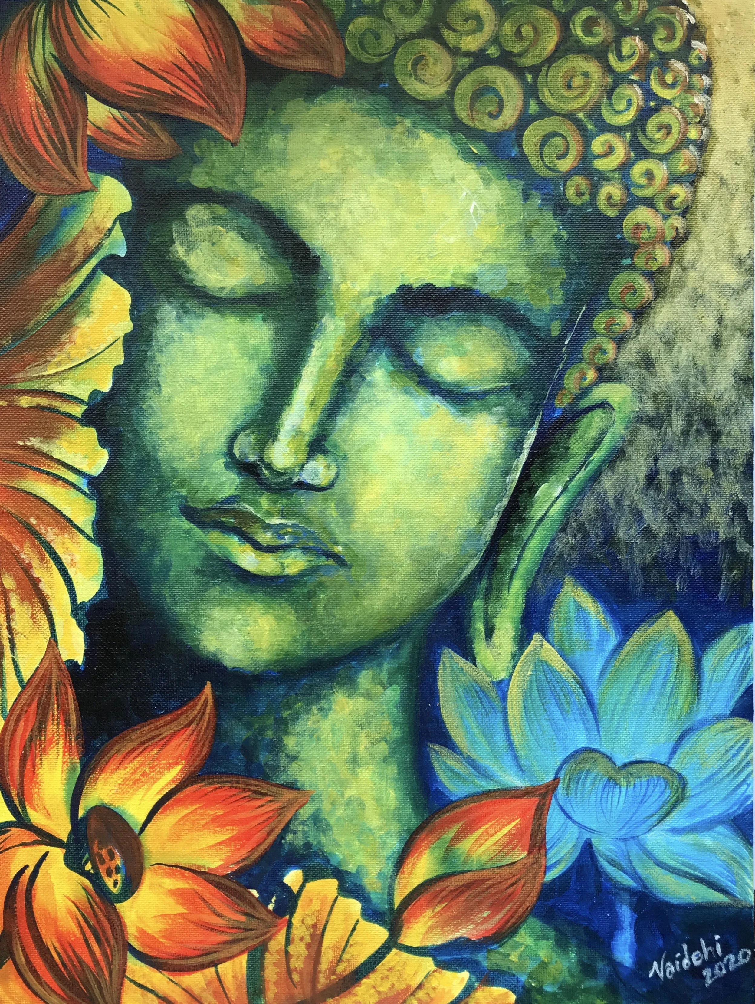 Buddha, 2020
Acrylic on panel
18 x 24"