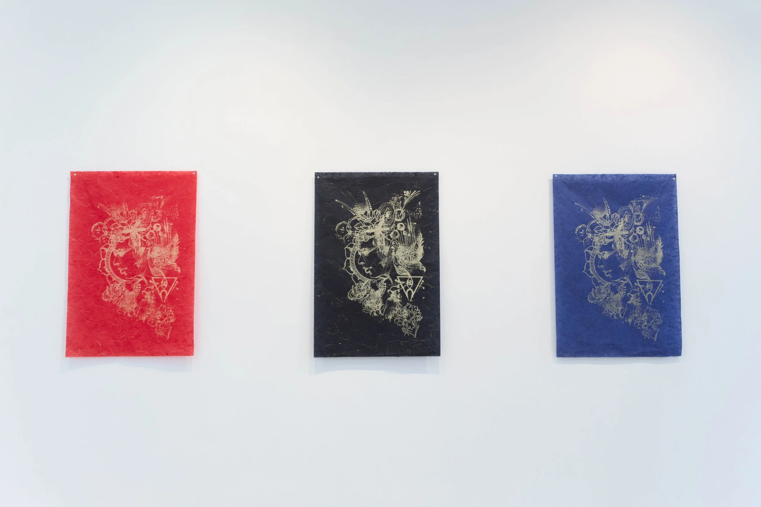 The Goddess of America, 2019
Serigraph on Thai Unryuu 
24 x 36" x 3
