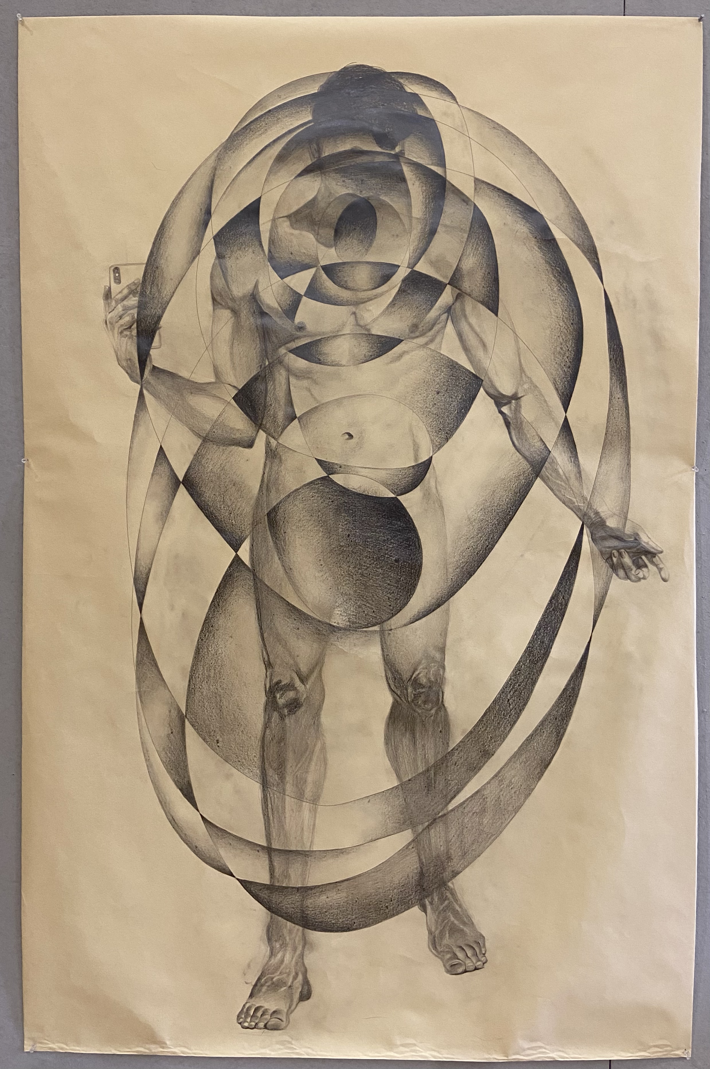 Deewana I, Part of Sarrphirre (Crazy in love), 2021
Graphite on paper
6 ft x 3 ft 