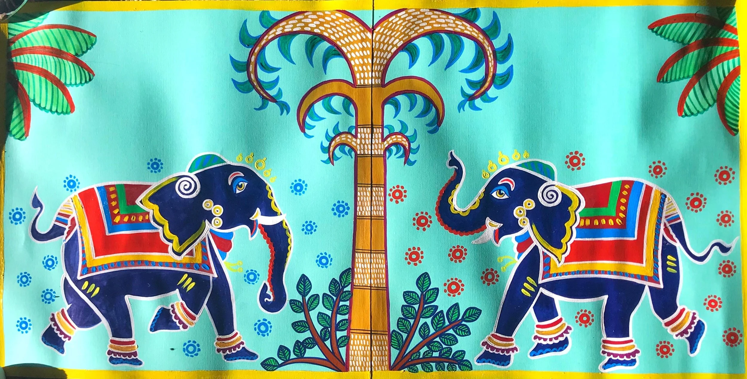 Indian Motif, 2020
Acrylic on Paper
12 x 24"