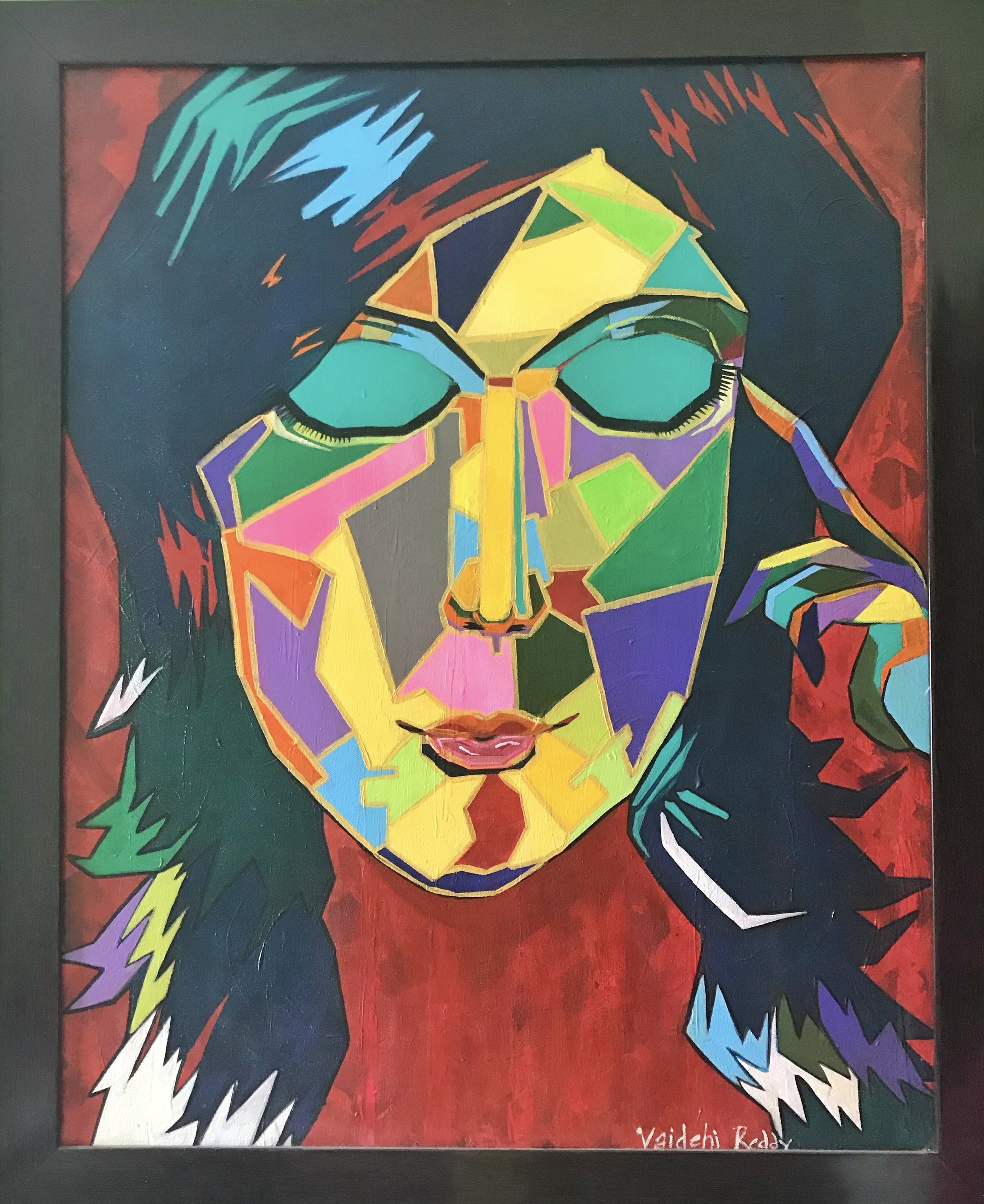 Thinking woman, 2017
Acrylic on canvas
18 x 24"