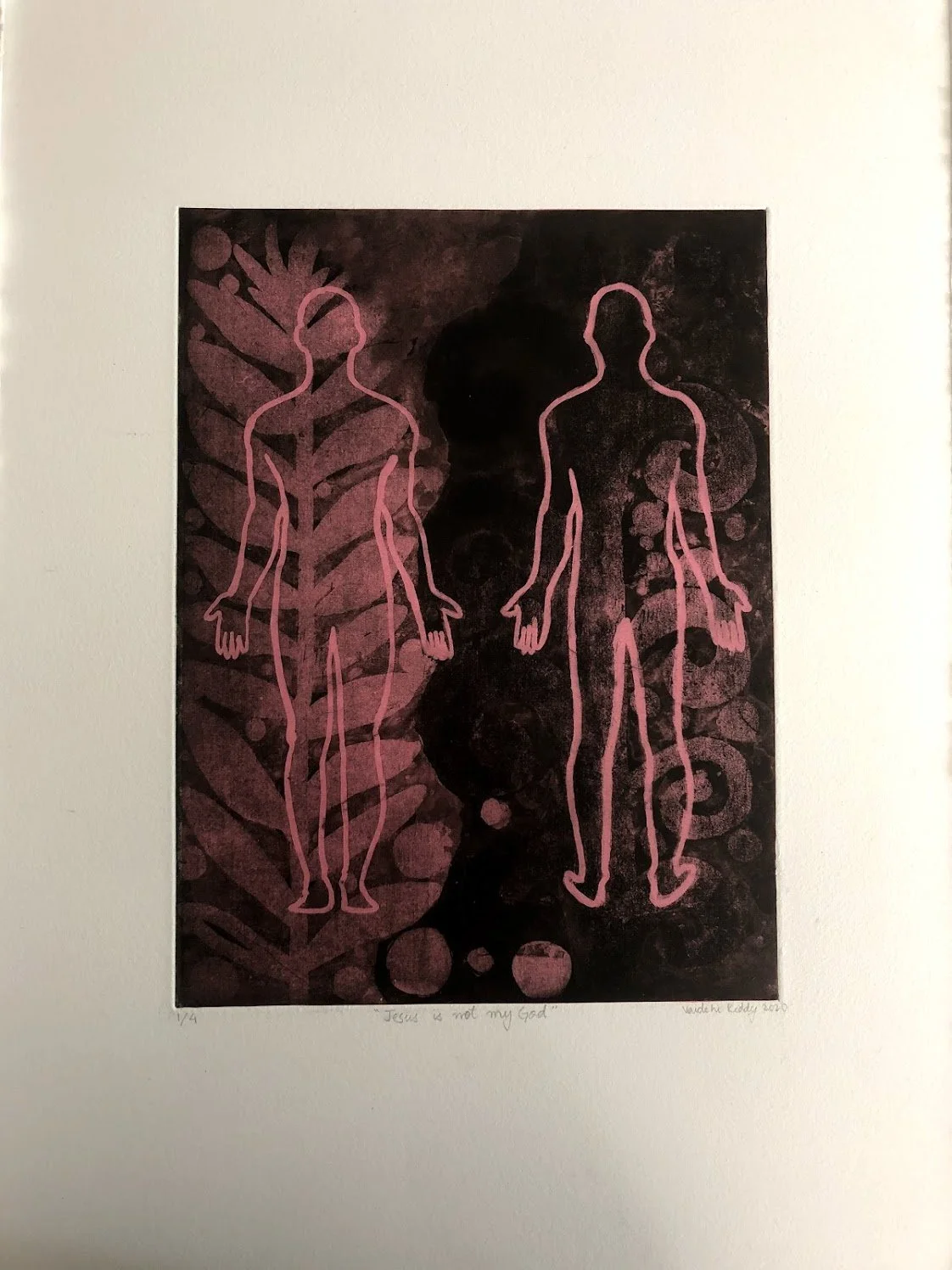 Jesus is not my God, 2019
Chinecolle on Hanahemule
16 x 9"
