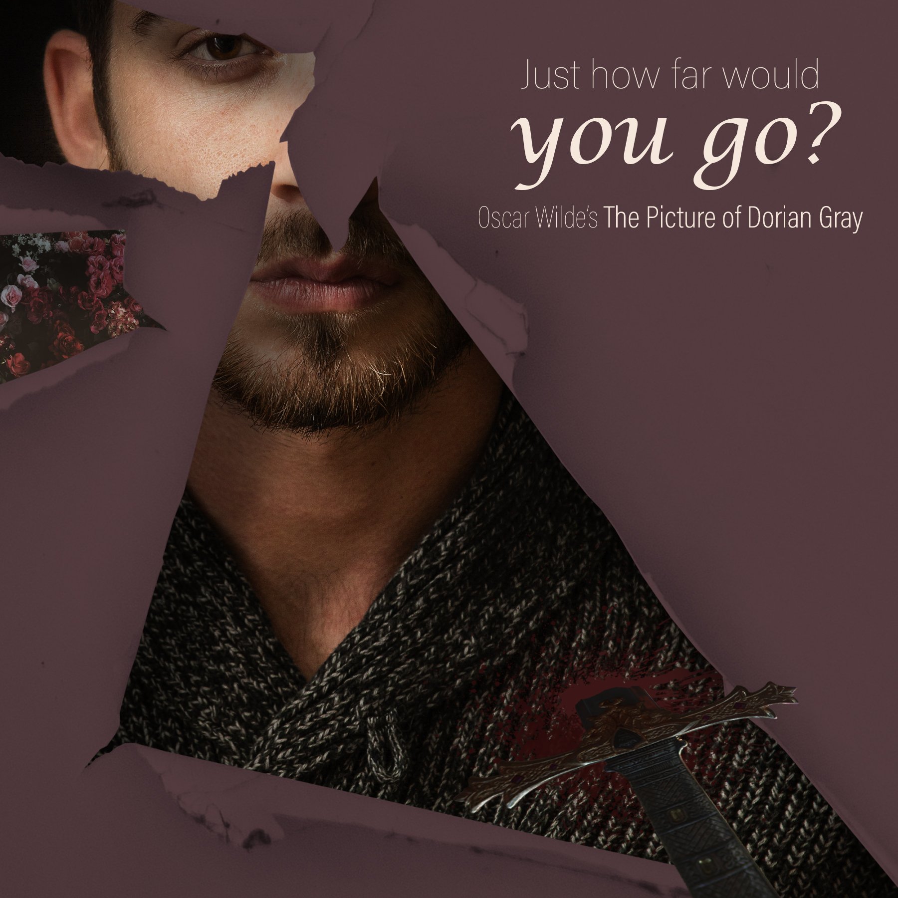 An Instagram ad I made for a book cover assignment.