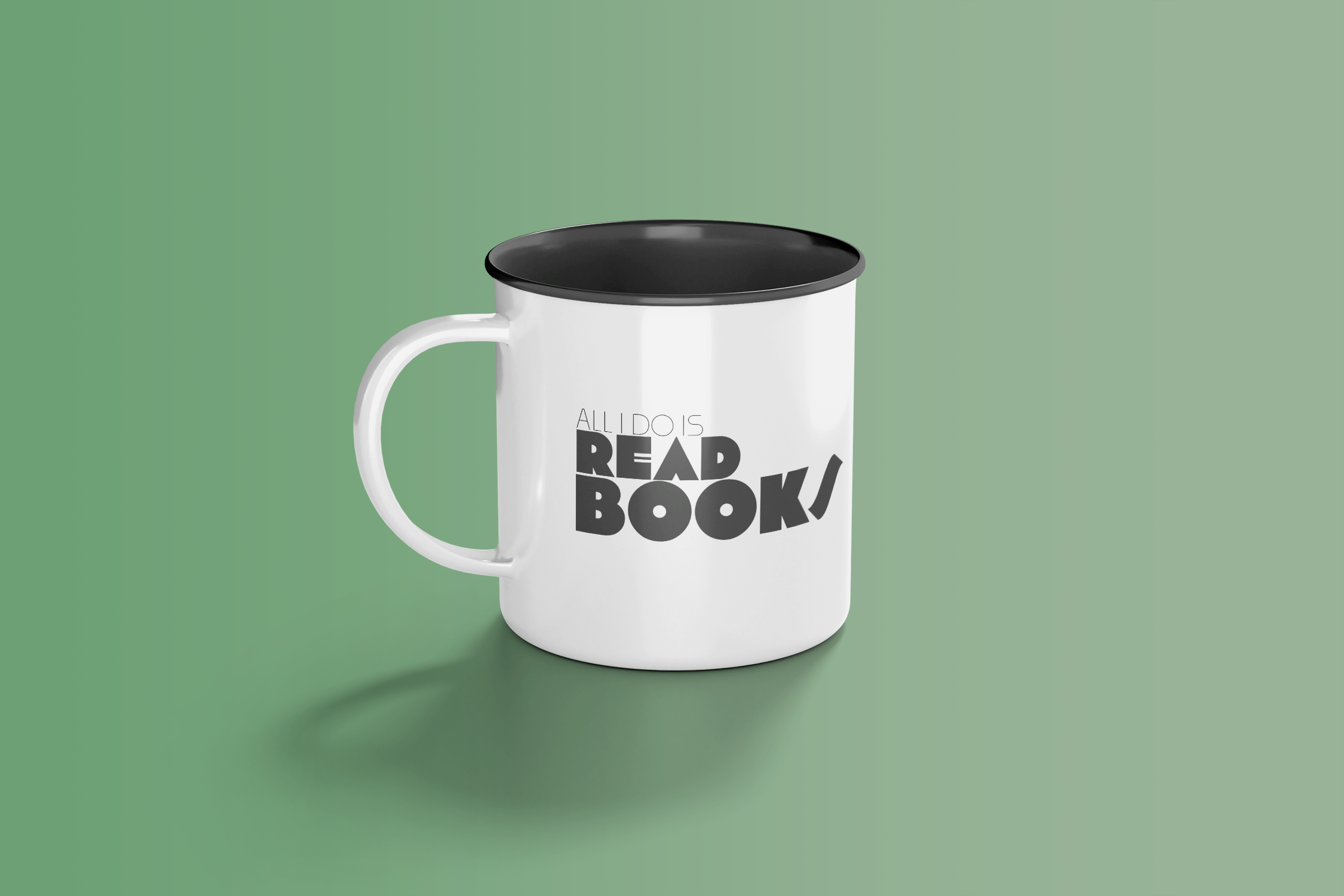 A kitschy mug for book nerds.