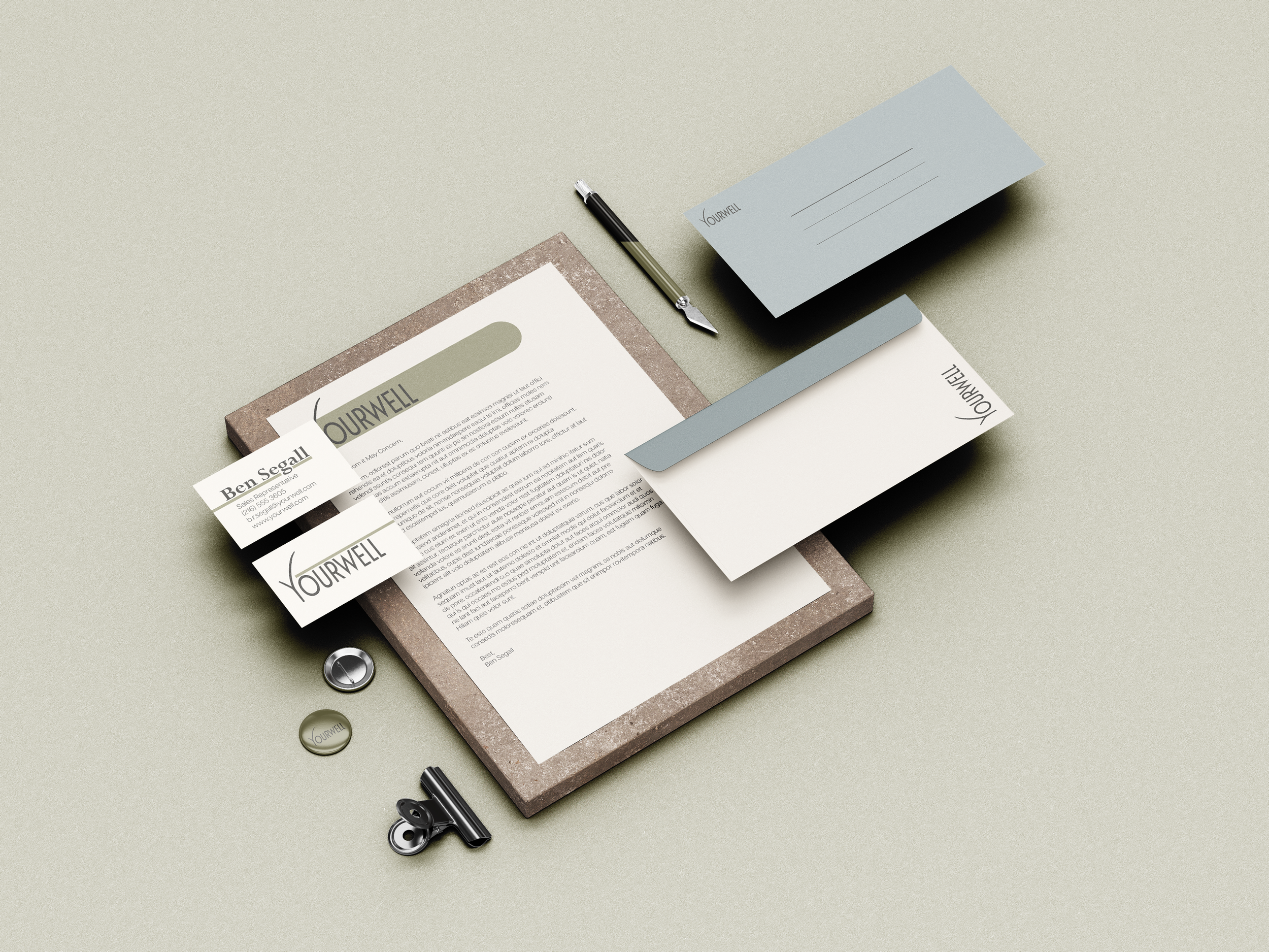 A communications suite for a wellness company.