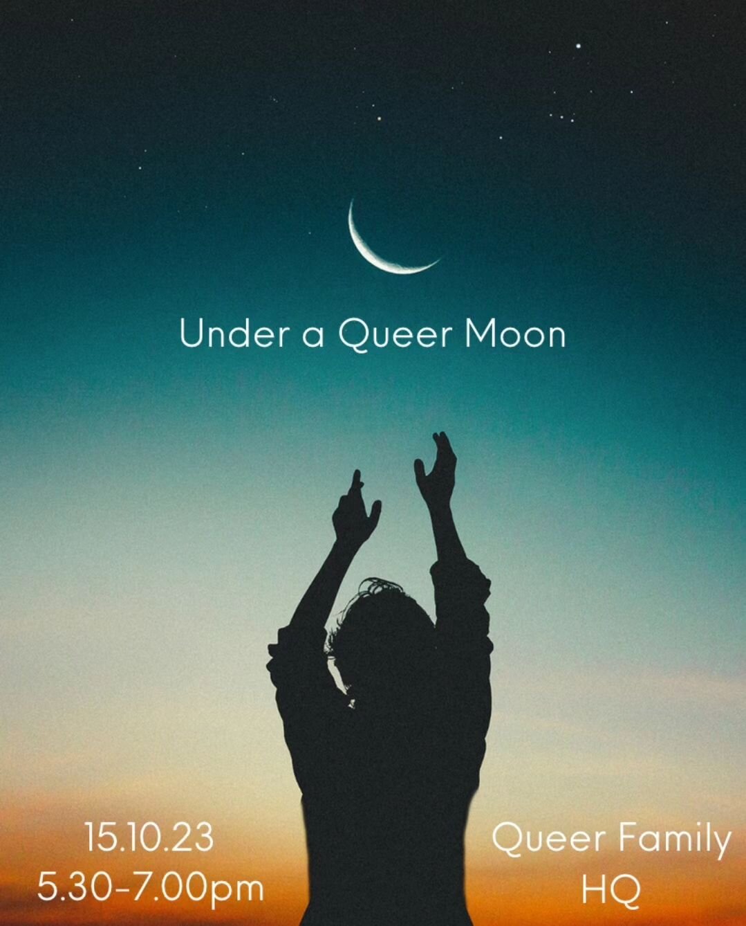 Join us Sunday night in Mullum for some queer community, connection and woo woo. 

Under a Queer Moon is a safe space to get in touch with your spirit and yourself. It's a place to give and receive support and to be amongst friends. Together we'll do