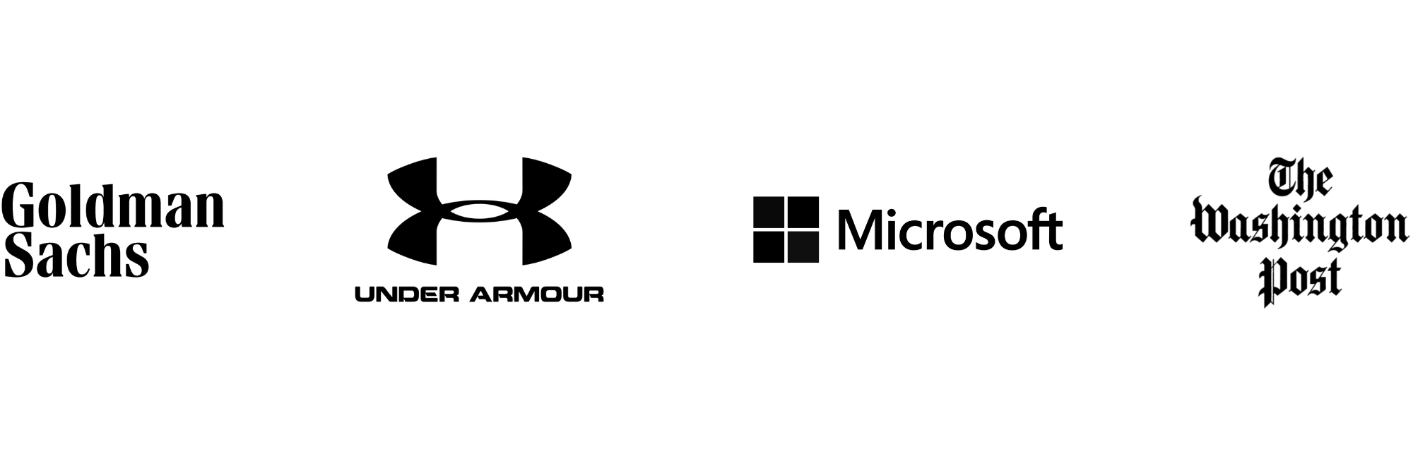  Goldman Sachs, Microsoft, Under Armour, The Washington Post