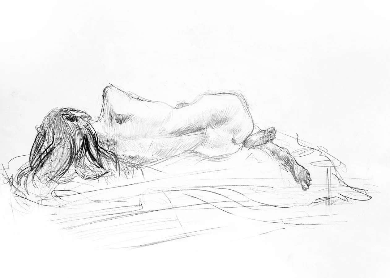 A drawing from 2009. This is drawn with mechanical pencil - pretty unconventional. 