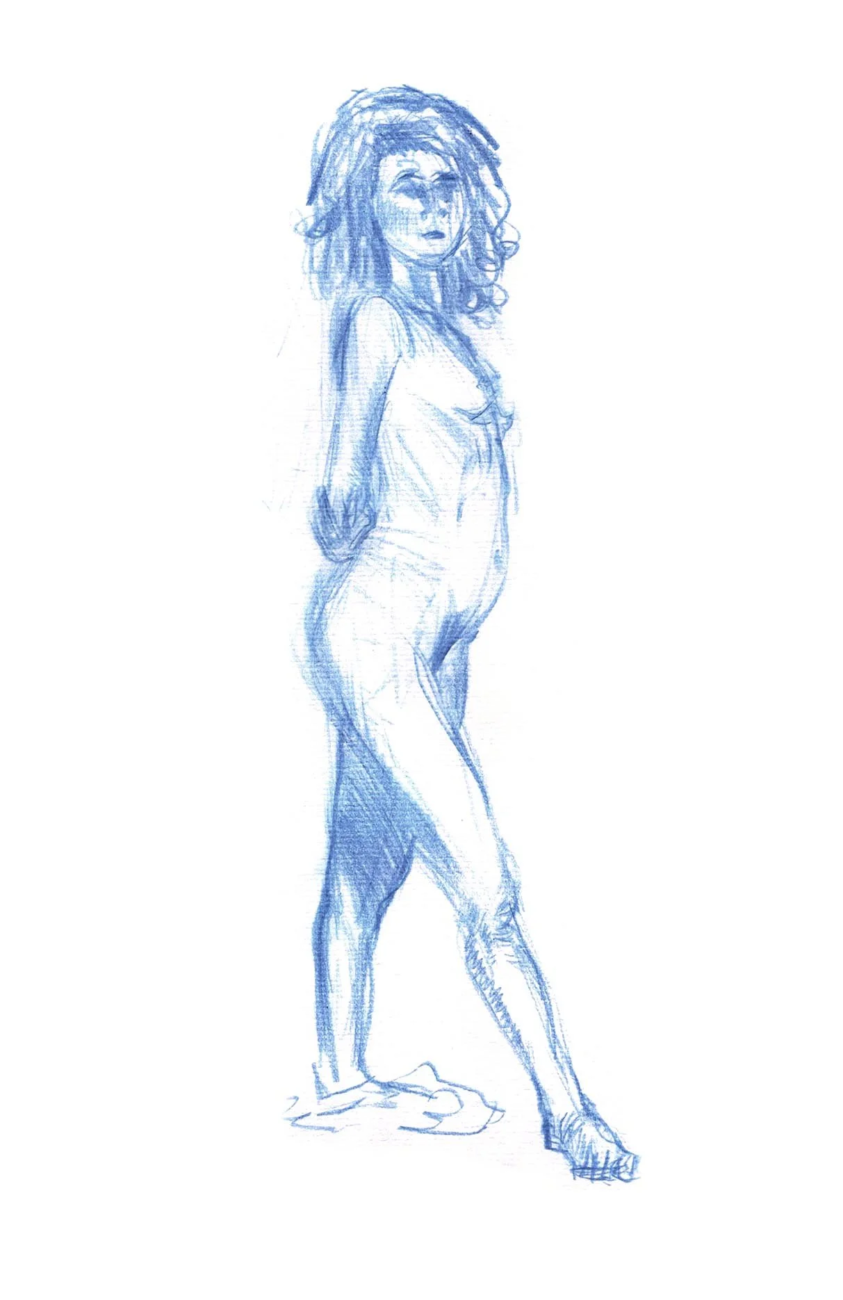 18"x24" This is a 10 minute gesture drawing.