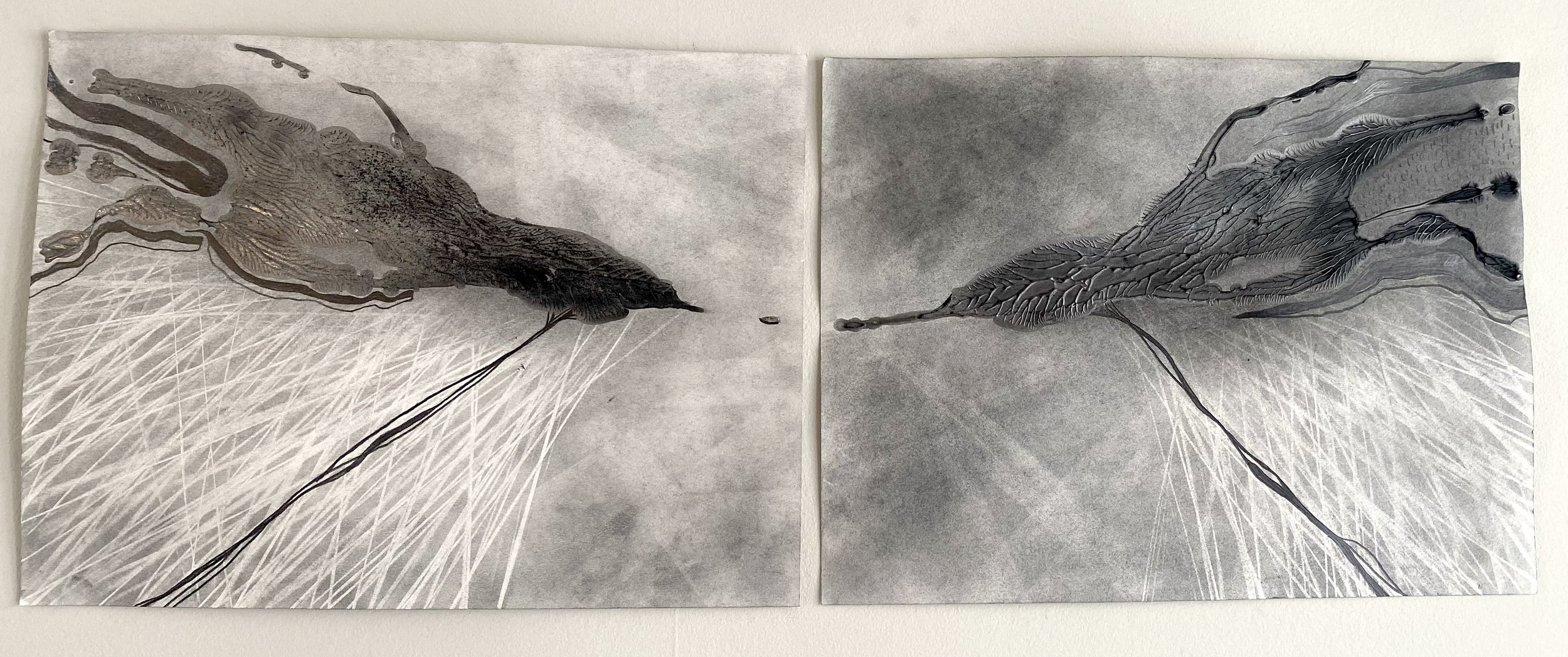 Inflight (2021)
Mixed Media on Mylar 9 x 12"