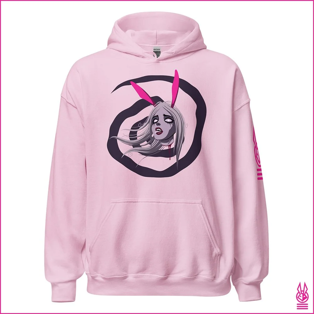 DM  Dream Walker Sparse Pink Hoodie Front.jpg