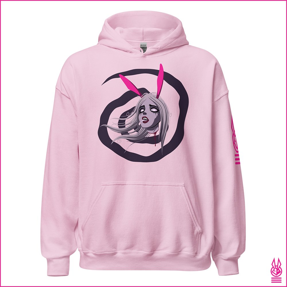 DM  Dream Walker Sparse Pink Hoodie Front.jpg
