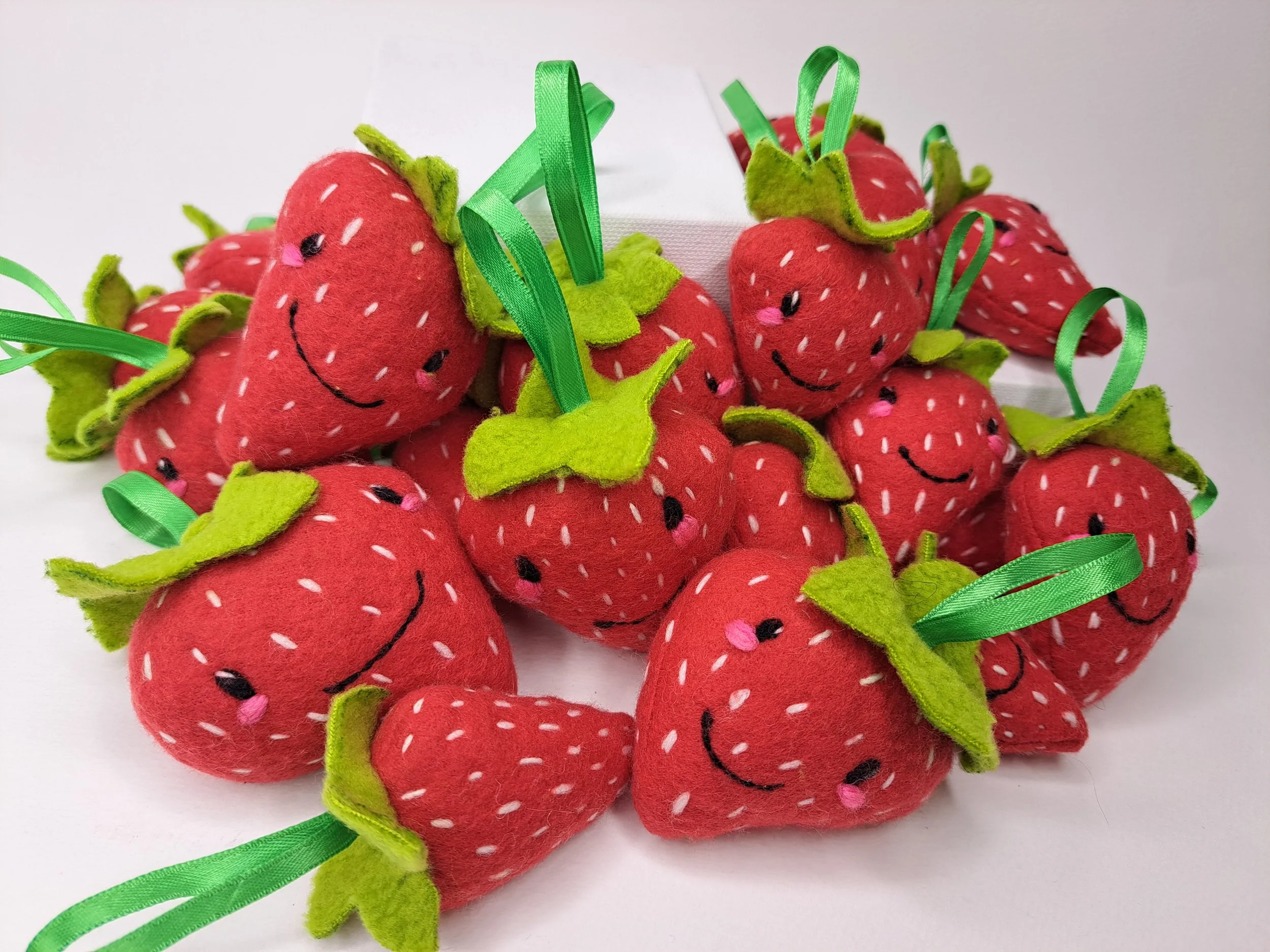 Strawberries; Keychain