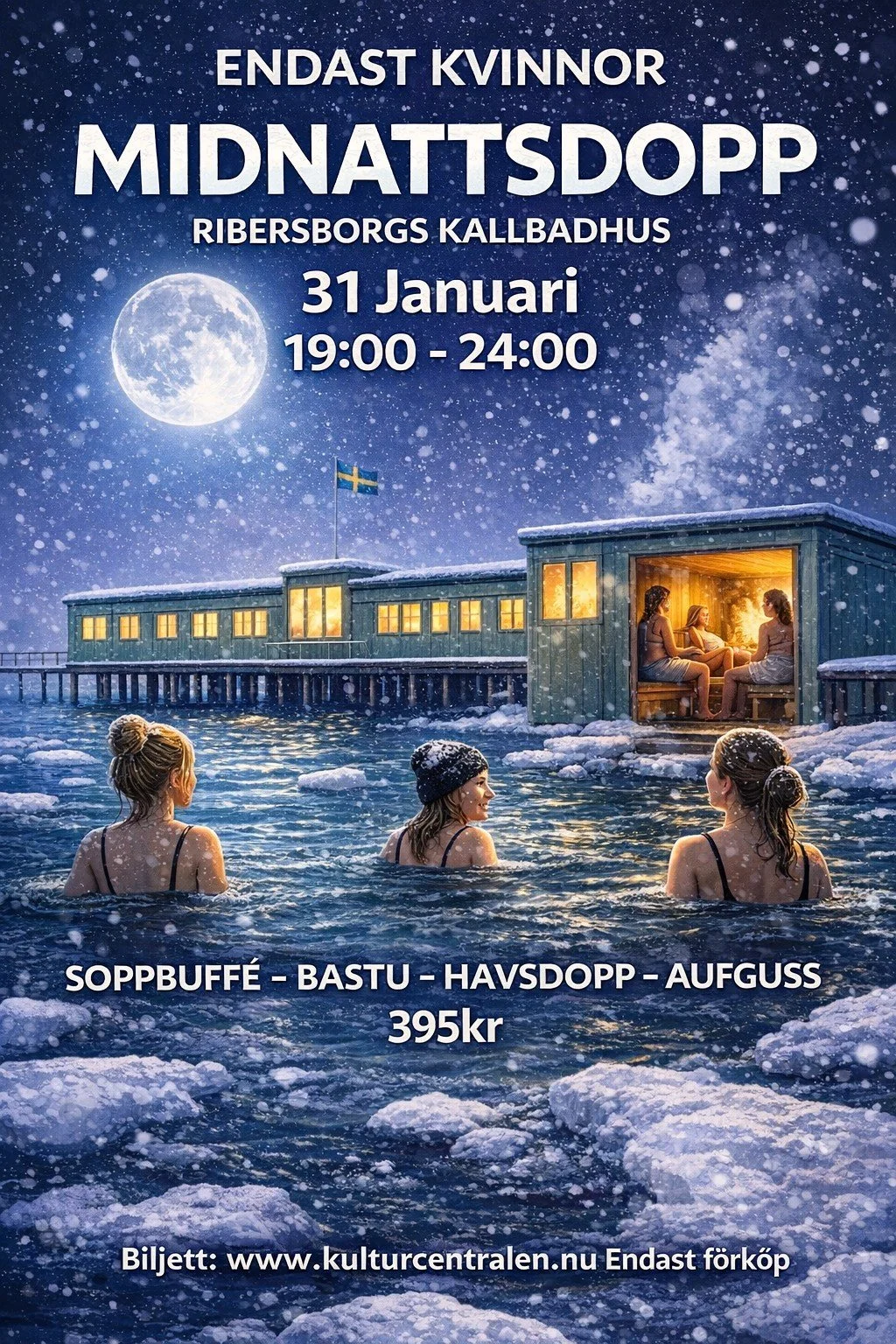 Midnattsdopp - endast kvinnor