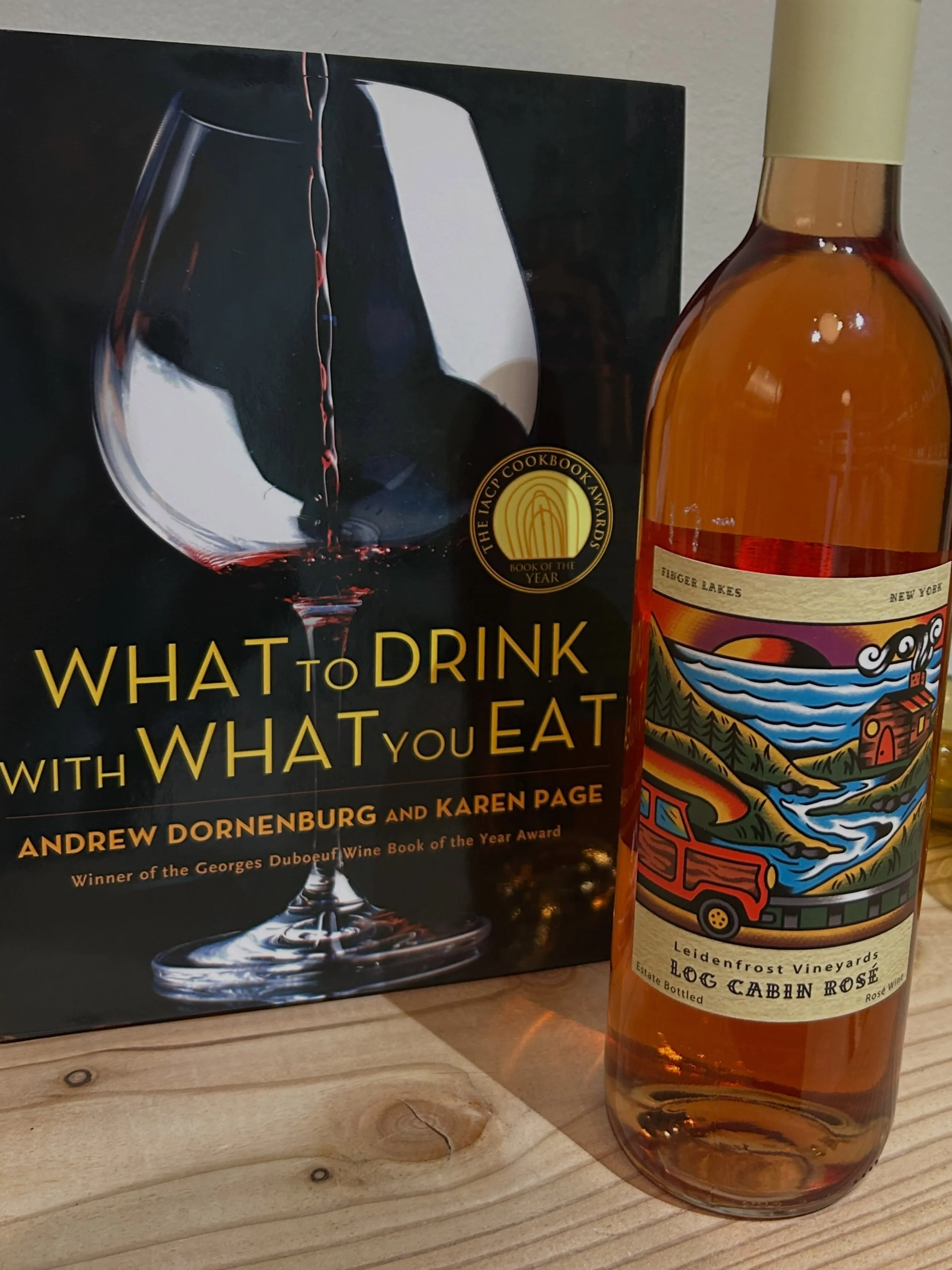 Tasting of the week-Log Cabin Ros&eacute; is our newest shipment from @leidenfrostvineyards-a local FLX winery. This sweet-leaning ros&eacute; has a light, clean finish. With notes of summer berries, it pairs well with spicy dishes and salty, creamy 