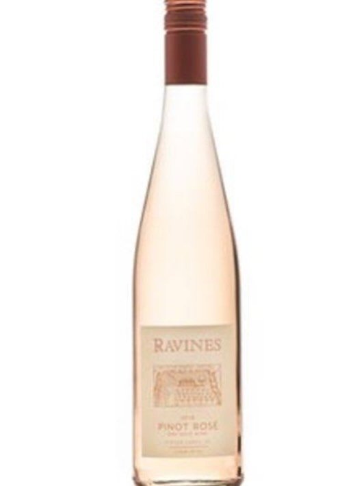Ravines Pinot Ros&eacute; is a dry, crisp ros&eacute; from New York&rsquo;s Finger Lakes region, made from 100% Pinot Noir grapes, known for its balance of fragrant and savory notes, with bright minerality. It&rsquo;s made using traditional French te