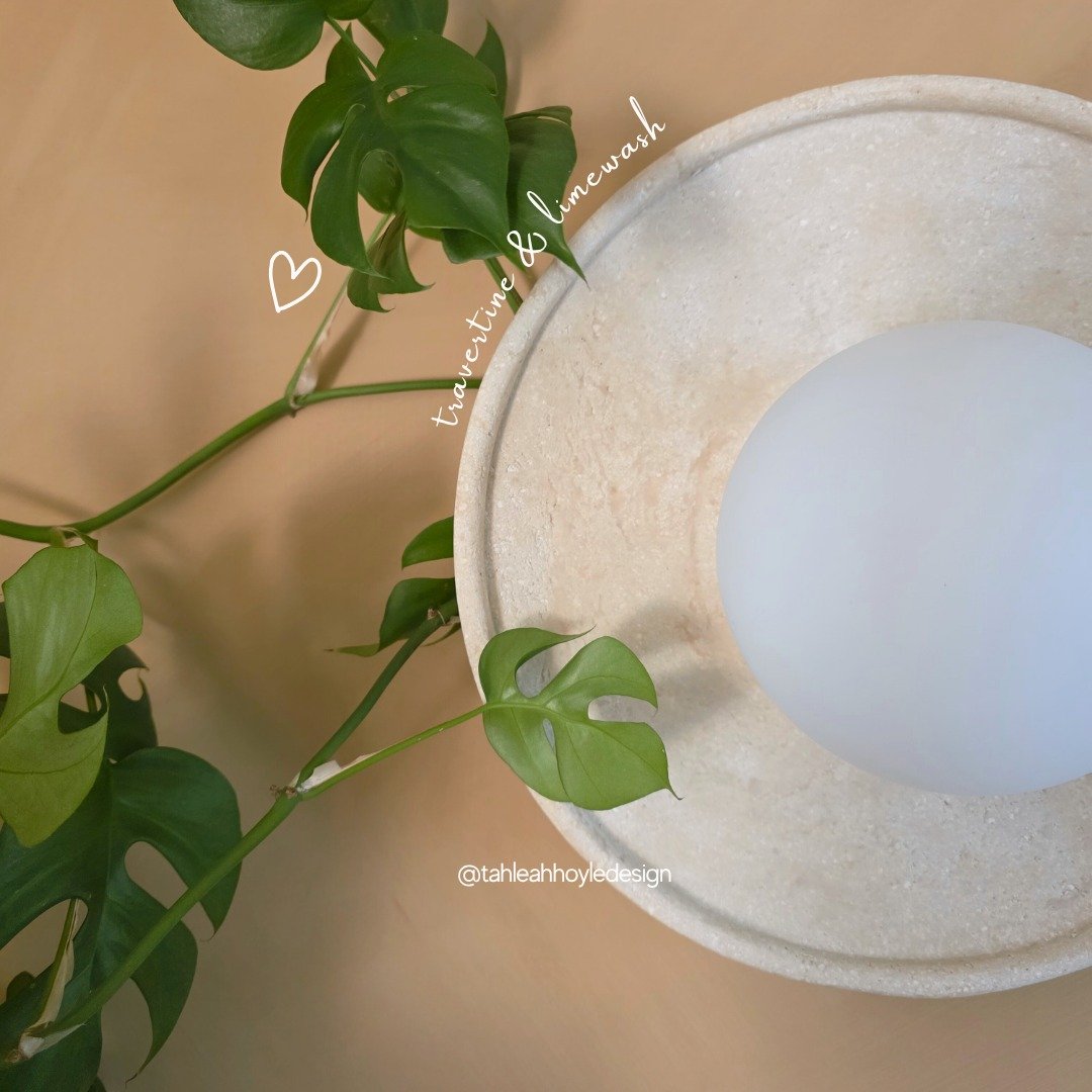 Travertine and limewash: proof that neutrals don&rsquo;t have to be boring.
Natural, tactile, and timeless - they bring warmth, texture, and depth that painted plaster just can&rsquo;t replicate.

#DesignDetails #MaterialLove #TahleahHoyleDesign #War