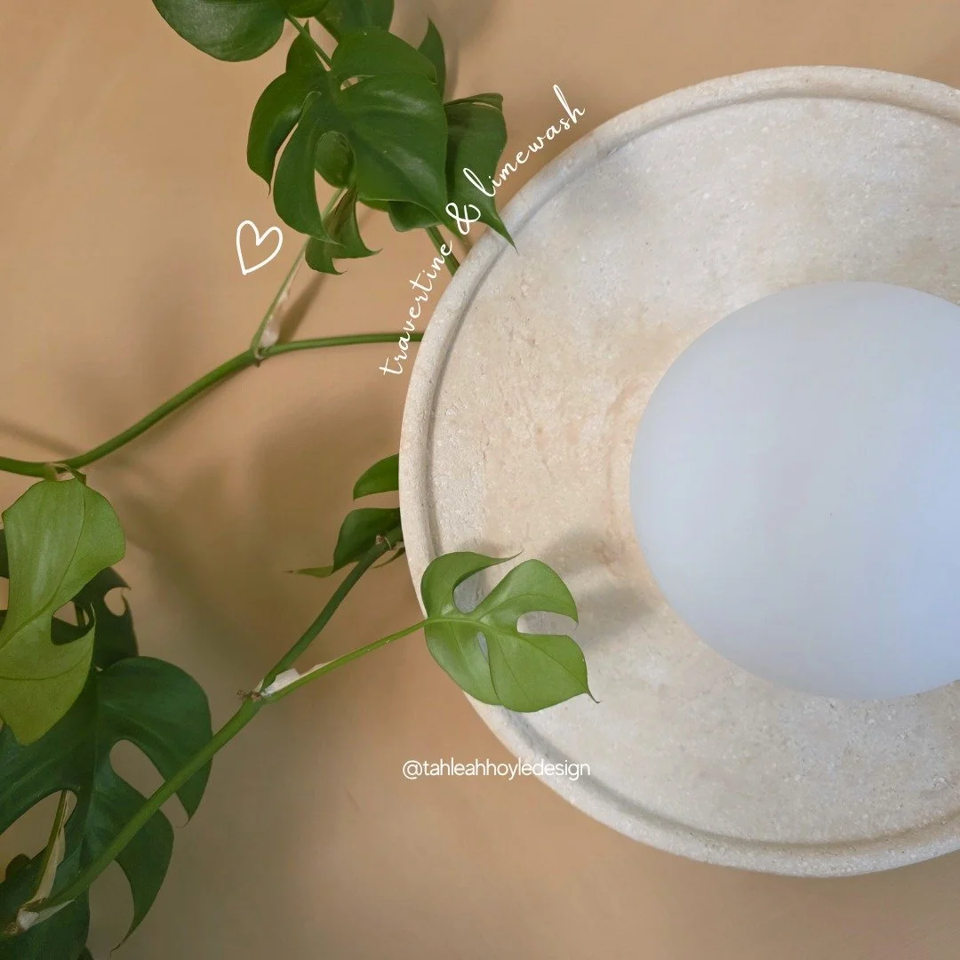 Travertine and limewash: proof that neutrals don&rsquo;t have to be boring.
Natural, tactile, and timeless - they bring warmth, texture, and depth that painted plaster just can&rsquo;t replicate.

#DesignDetails #MaterialLove #TahleahHoyleDesign #War