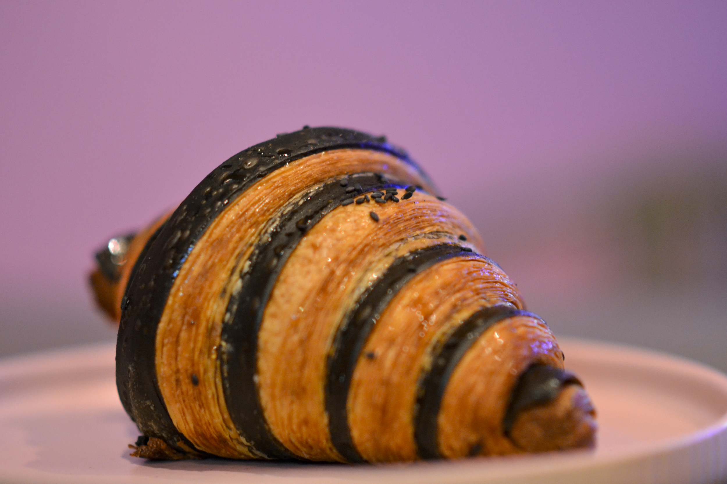 Tray of 8 B.B.B (Blueberry, Black Sesame, Black Pepper) Croissants
